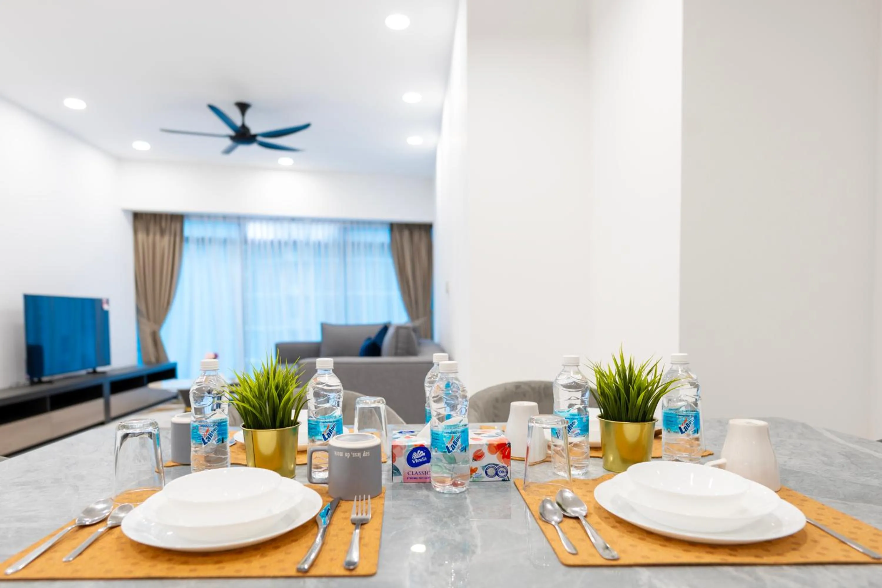 Living room in MOONWAY SUITES At EATON KLCC