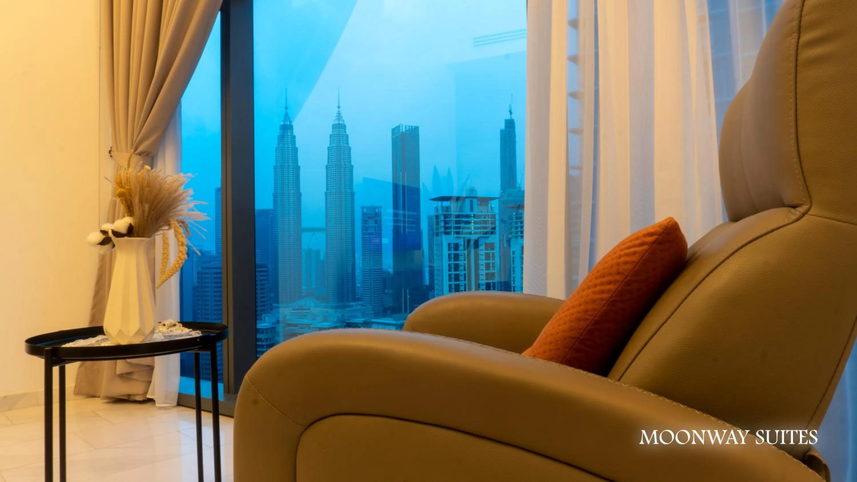 Living room in MOONWAY SUITES At EATON KLCC