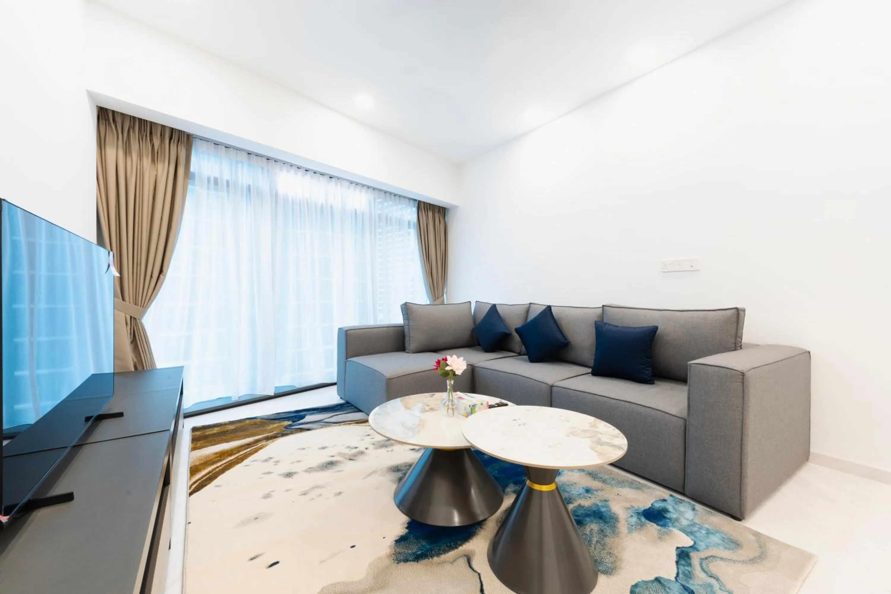 Living room in MOONWAY SUITES At EATON KLCC