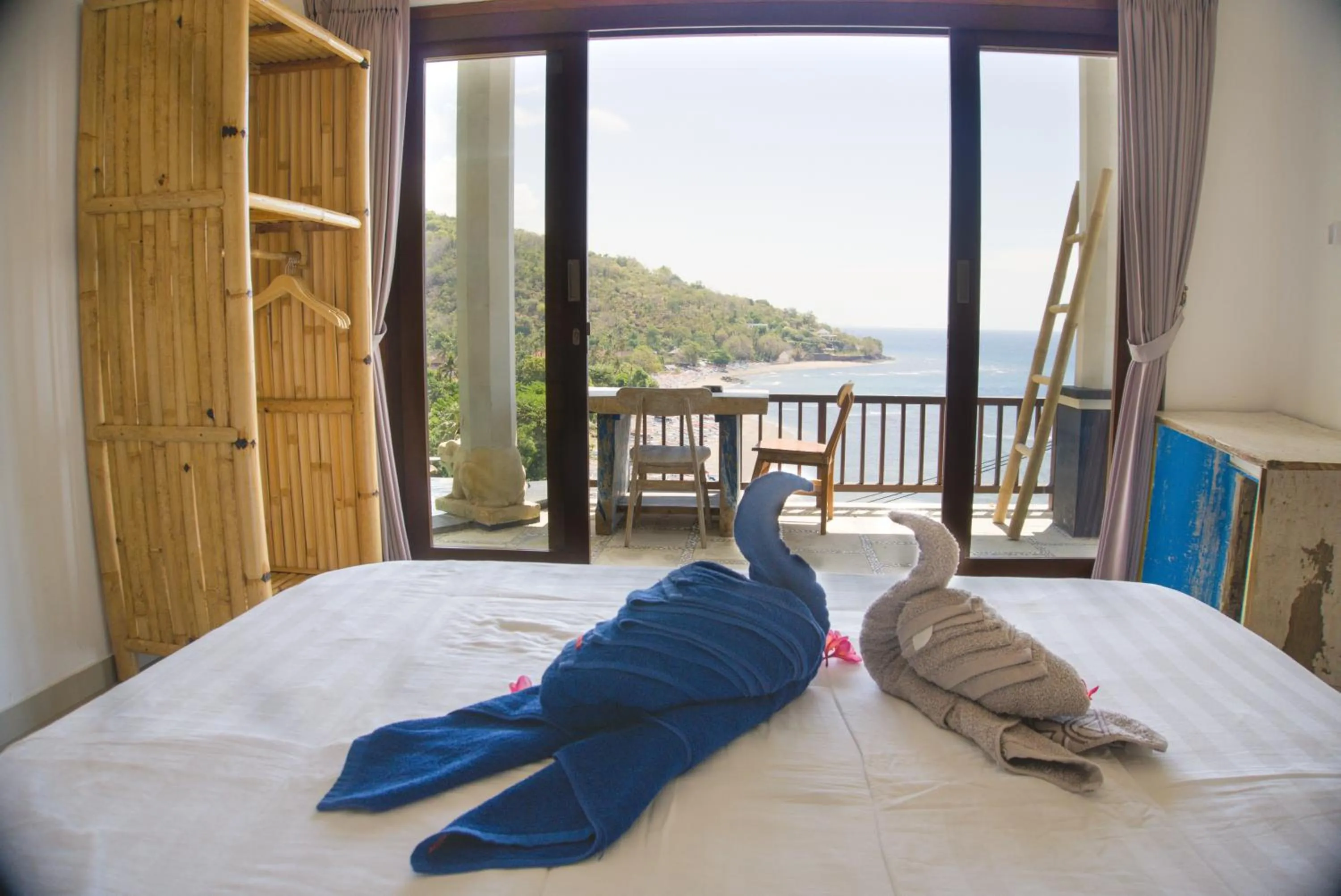 Natural landscape, Bed in Kalimaja Amed Villa
