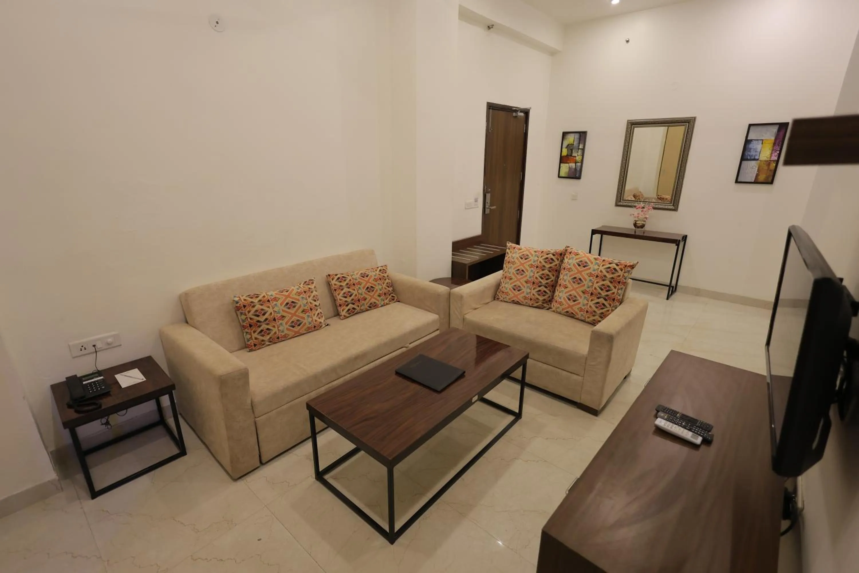 Living room in Hide Away Studios