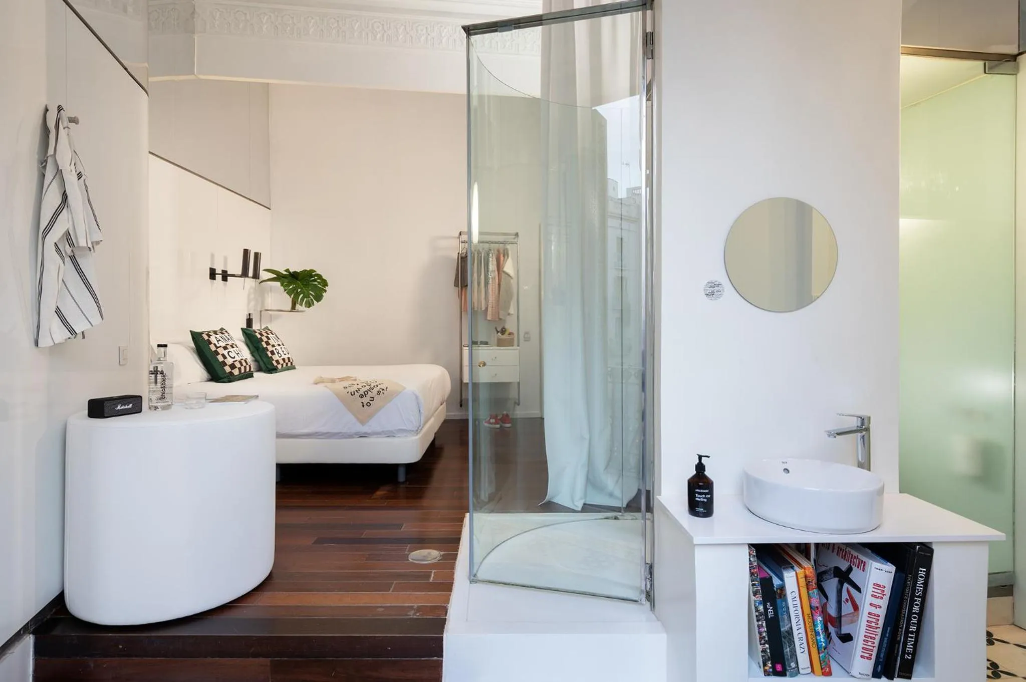 Bed in Chic & Basic Born Boutique Hotel