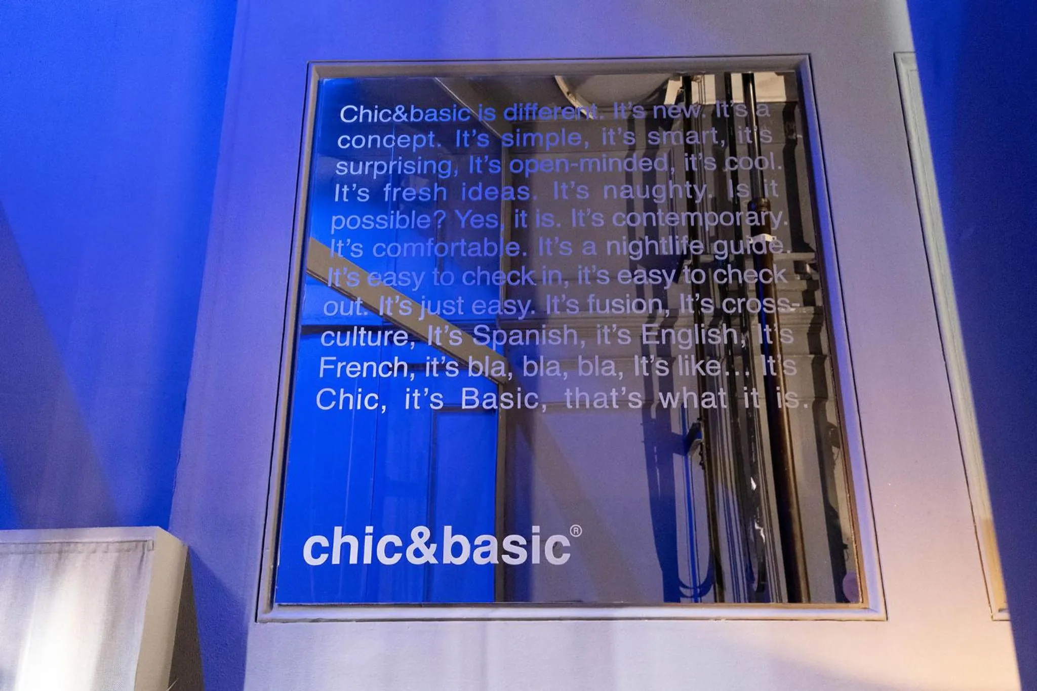 Logo/Certificate/Sign in Chic & Basic Born Boutique Hotel