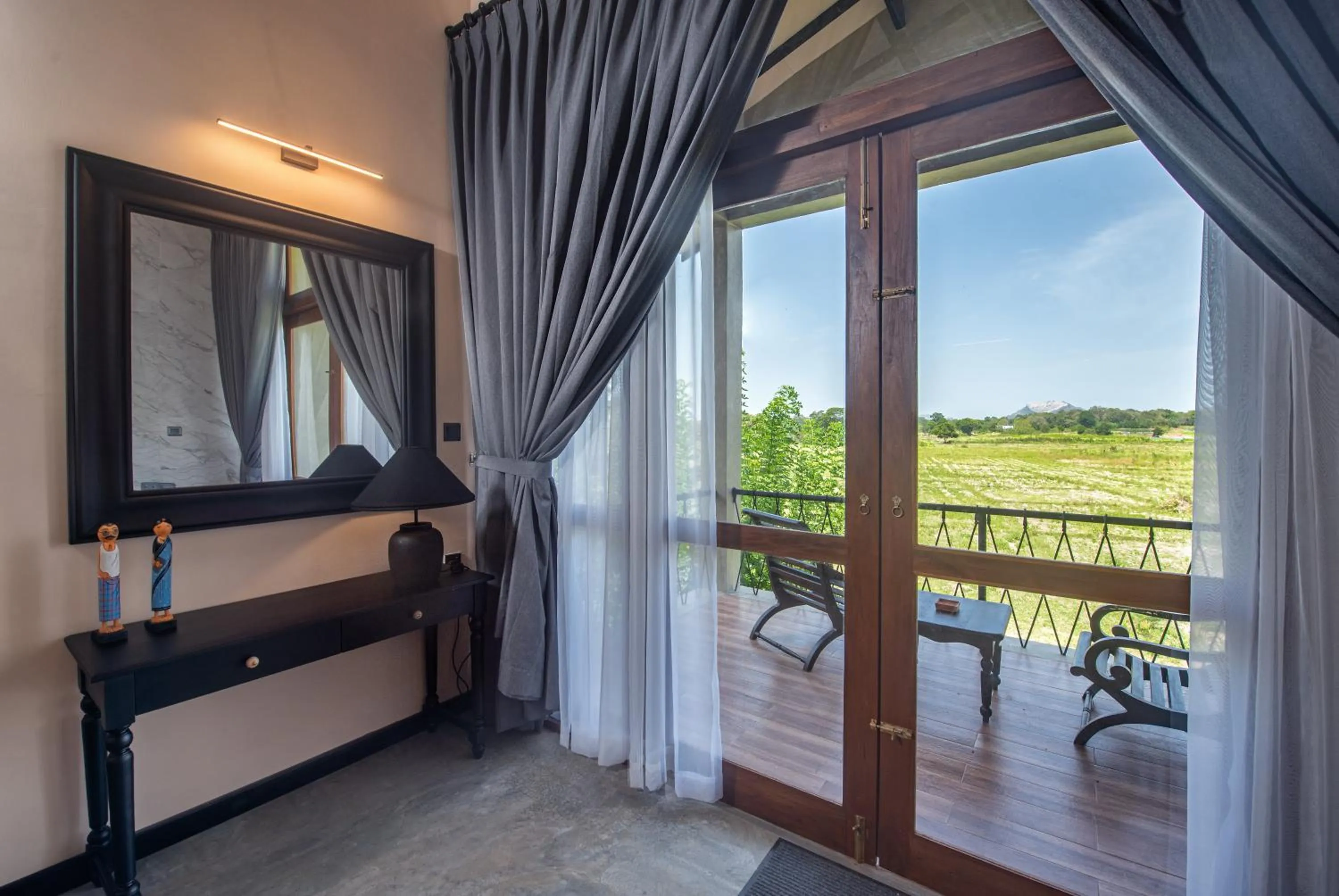 View (from property/room), Bed in Ceylon Breeze Sigiriya