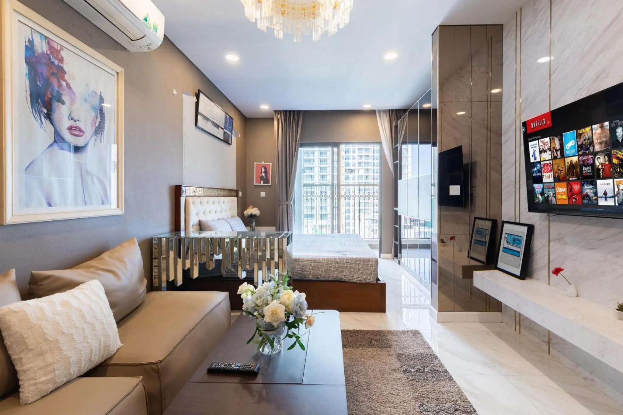 Bedroom in Muse Hanoi Lake View Luxury Apartment - D' Eldorado