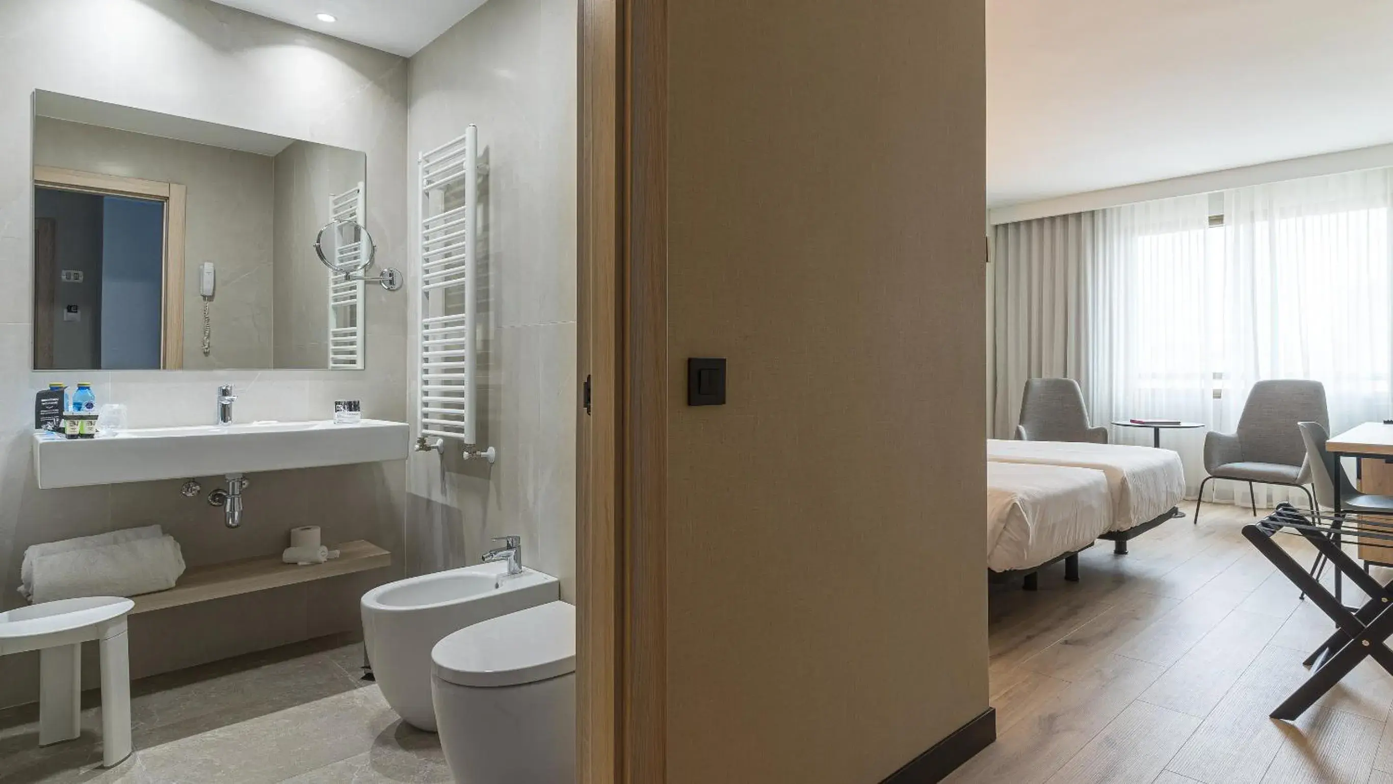 Bed in Hotel Blanca de Navarra Bed in Hotel Blanca de Navarra