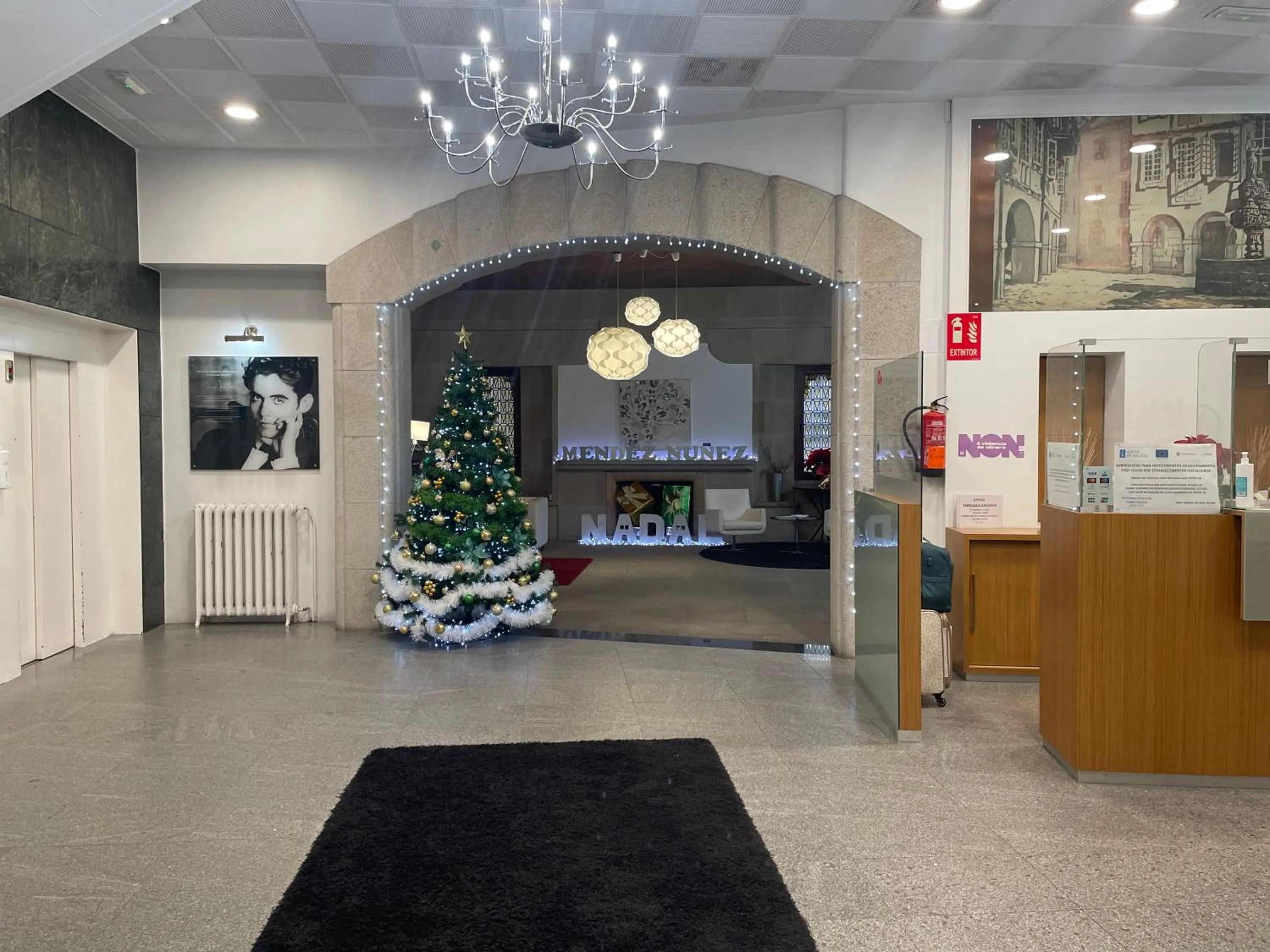 Lobby or reception in Hotel Mendez Nuñez
