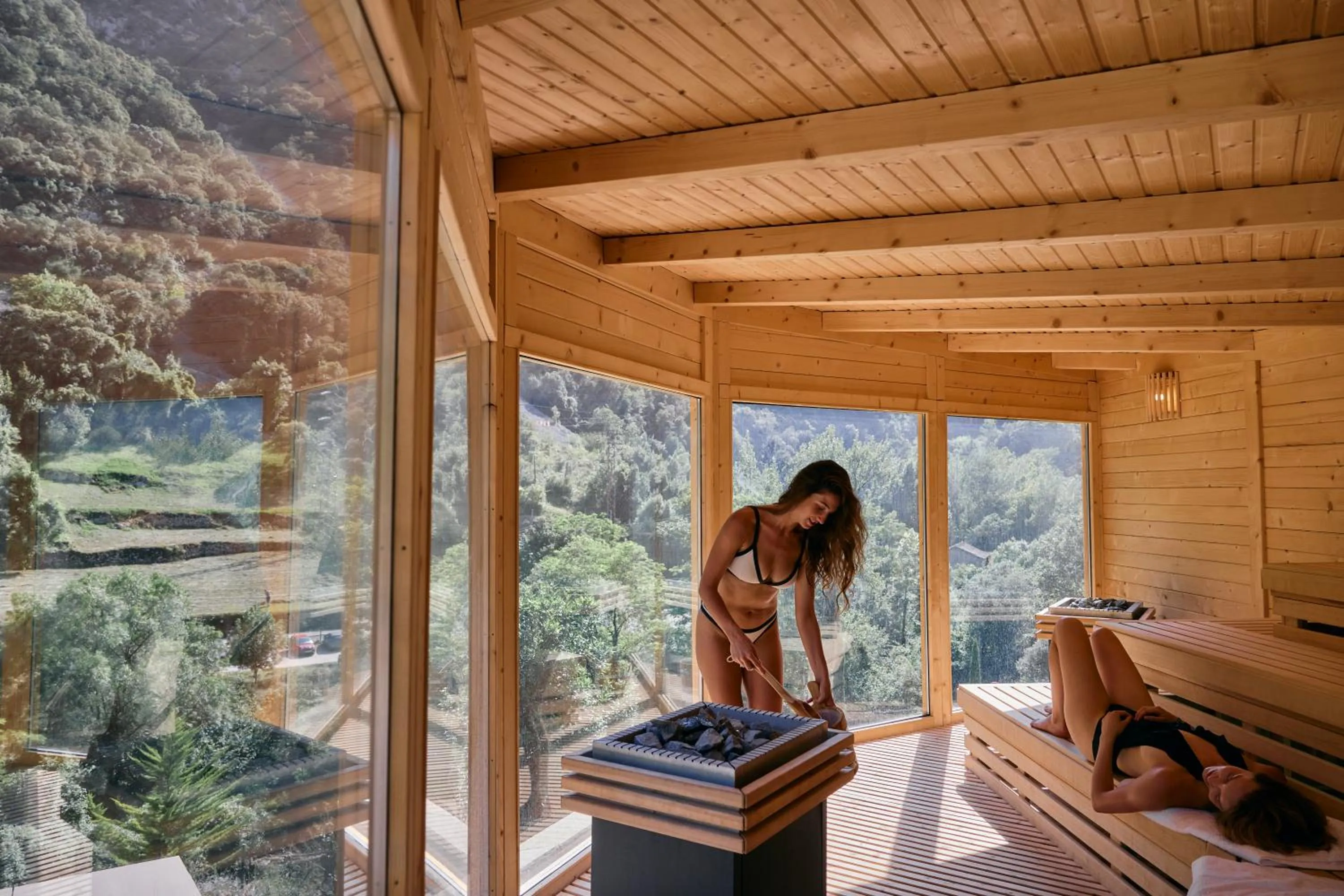 Sauna in Hotel Balneario La Hermida