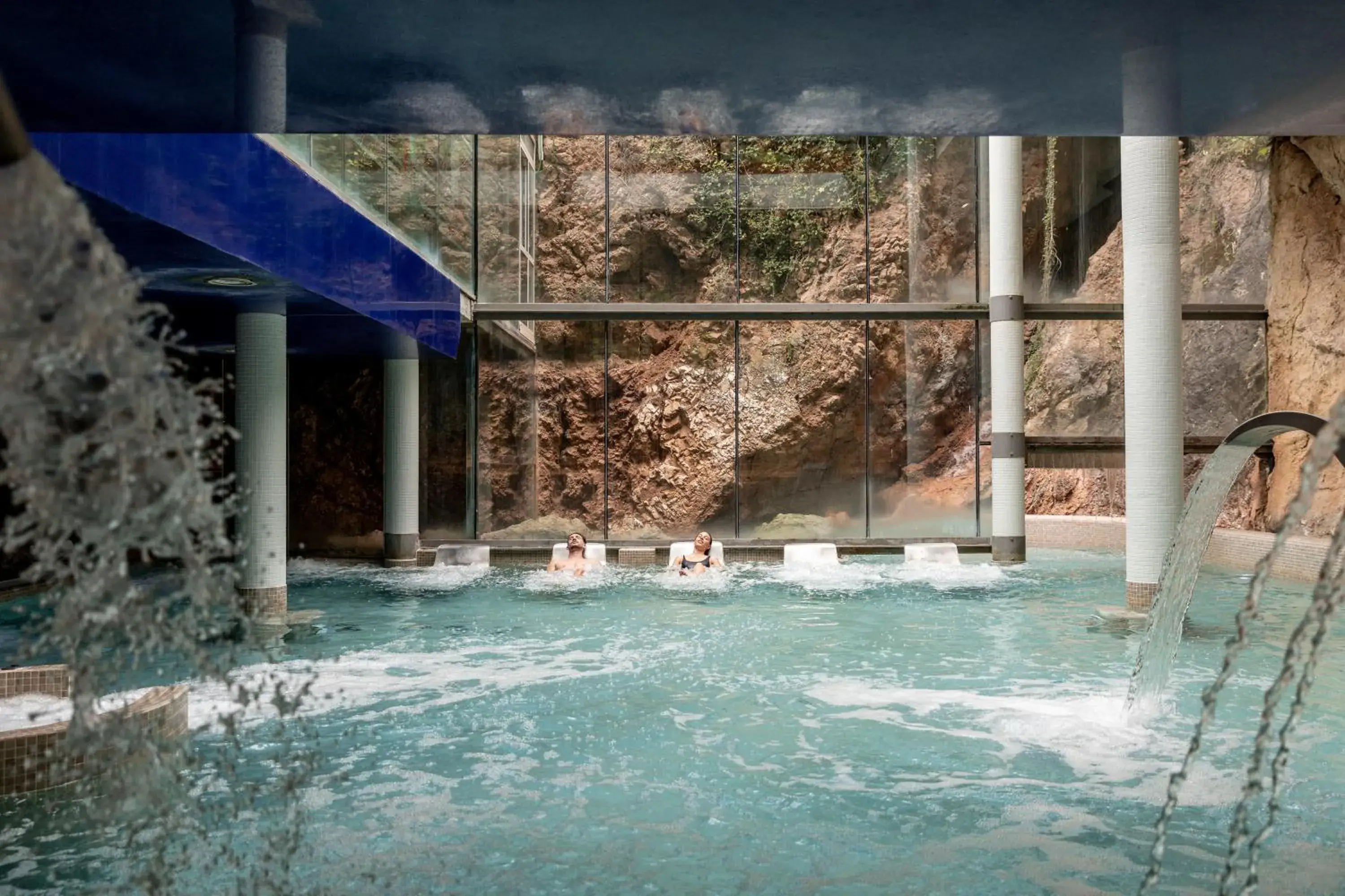 Pool view in Hotel Balneario La Hermida Pool view in Hotel Balneario La Hermida