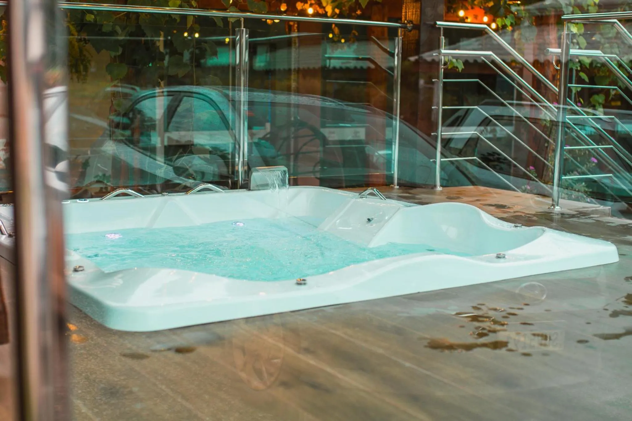 Hot Tub in Lukinhas Pousada