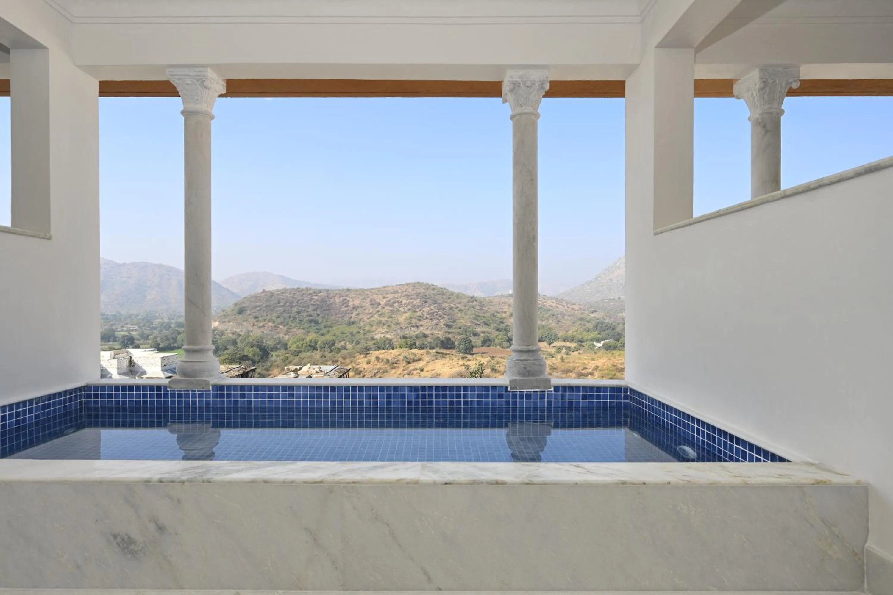 Swimming pool in Fateh Vilas by Fateh Collection