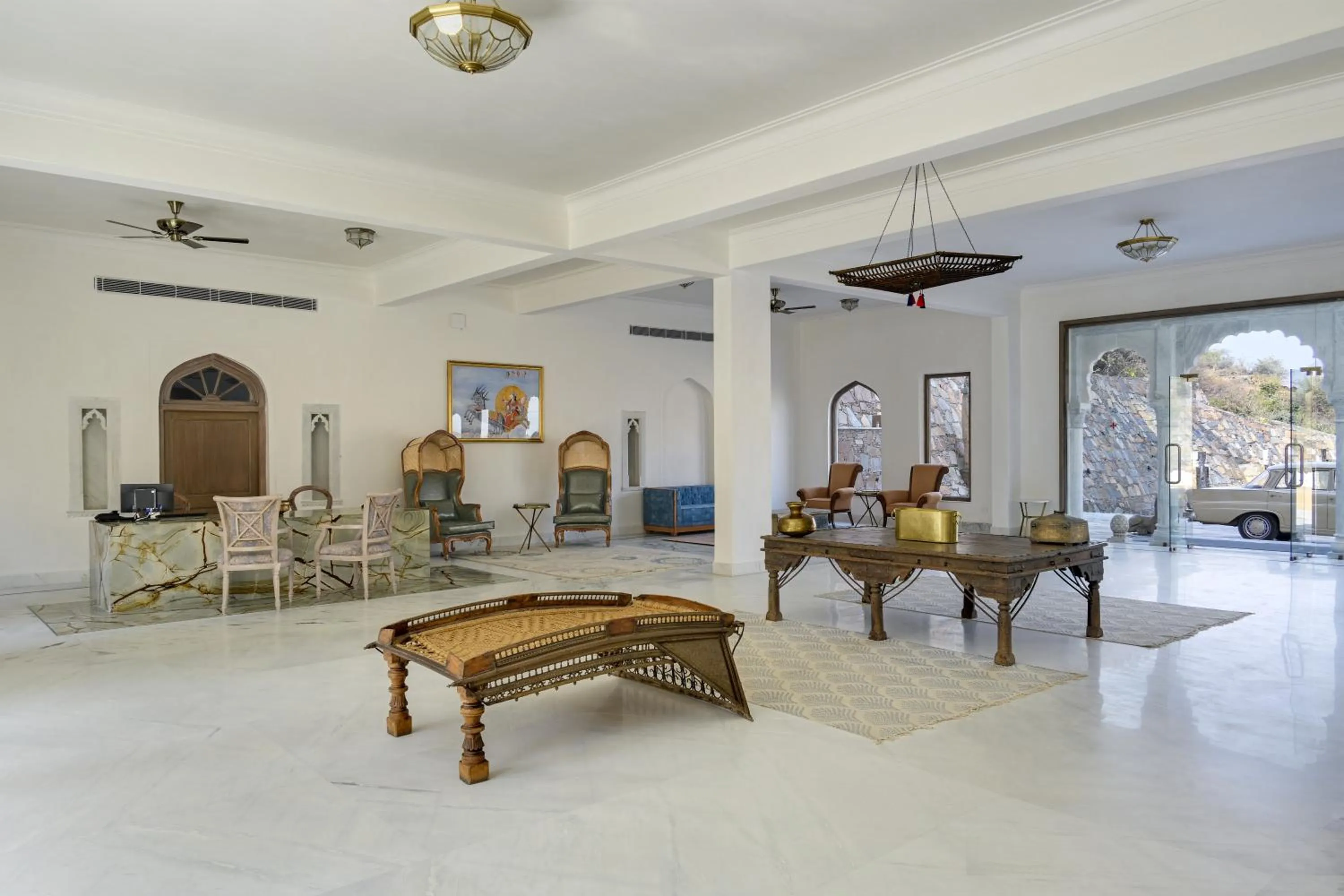 Lobby or reception in Fateh Vilas by Fateh Collection