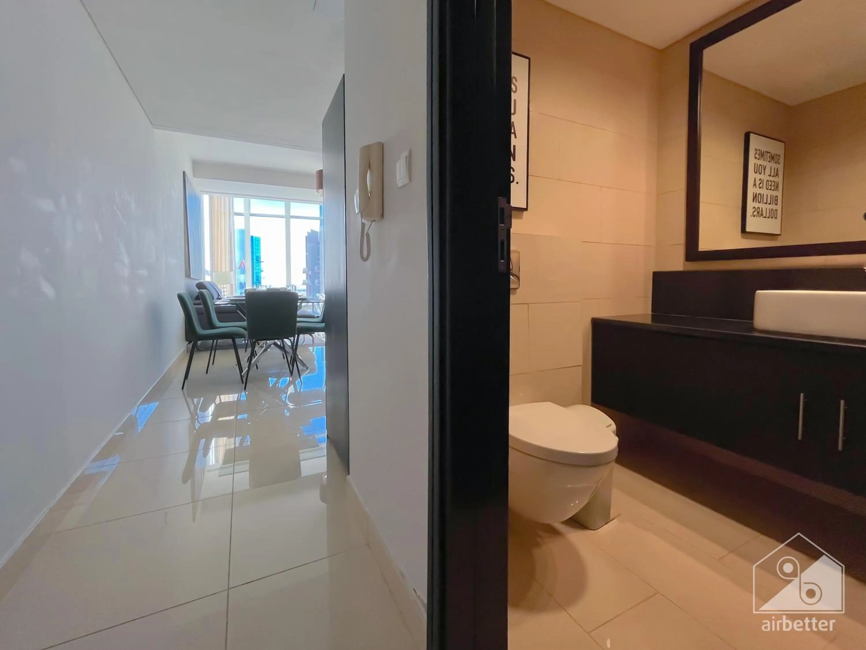 Bathroom in Luxurious Loft with stunning views Dubai