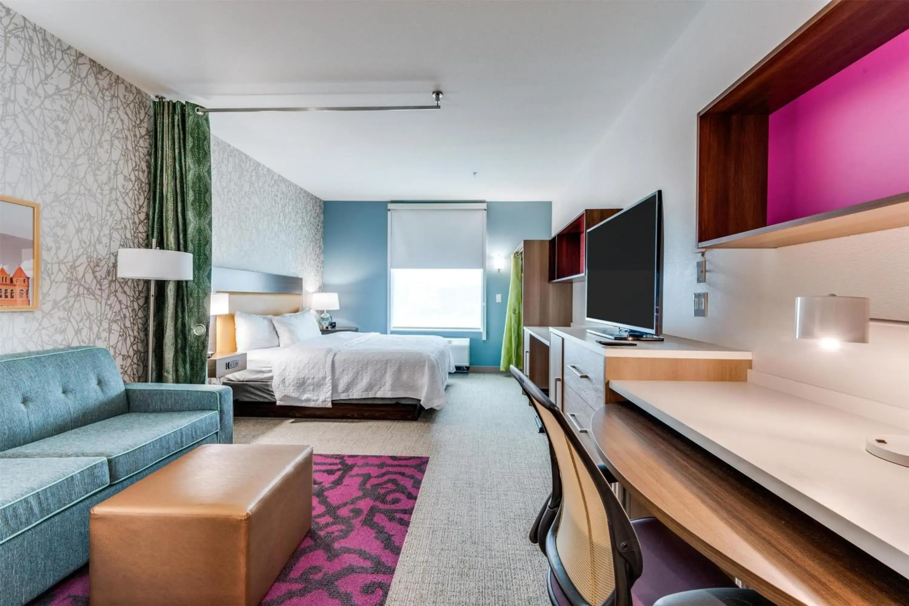 Living room, Bed in Home2 Suites By Hilton Dallas Medical District Lovefield, Tx Living room, Bed in Home2 Suites By Hilton Dallas Medical District Lovefield, Tx