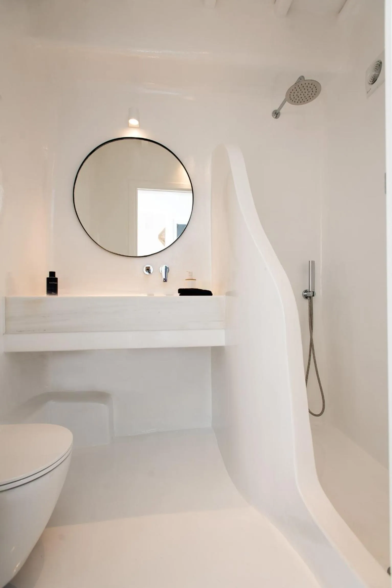 Shower in Villa Costa by Whitelist Mykonos