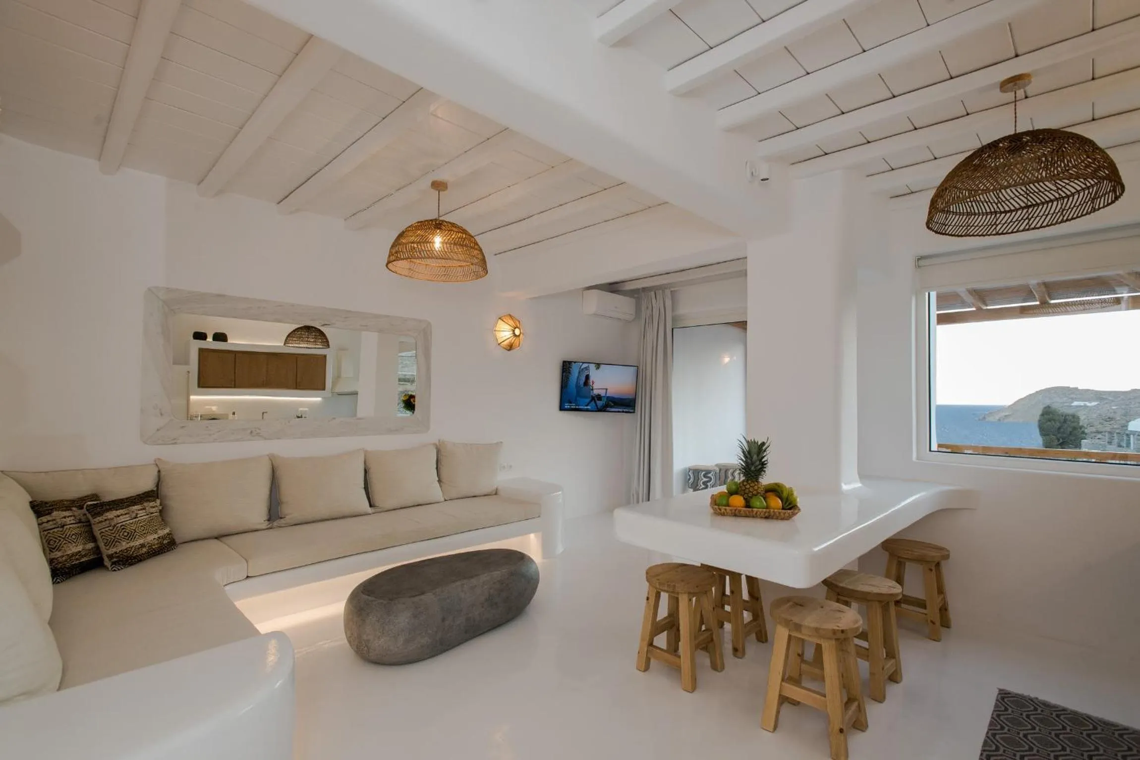 TV and multimedia in Villa Costa by Whitelist Mykonos