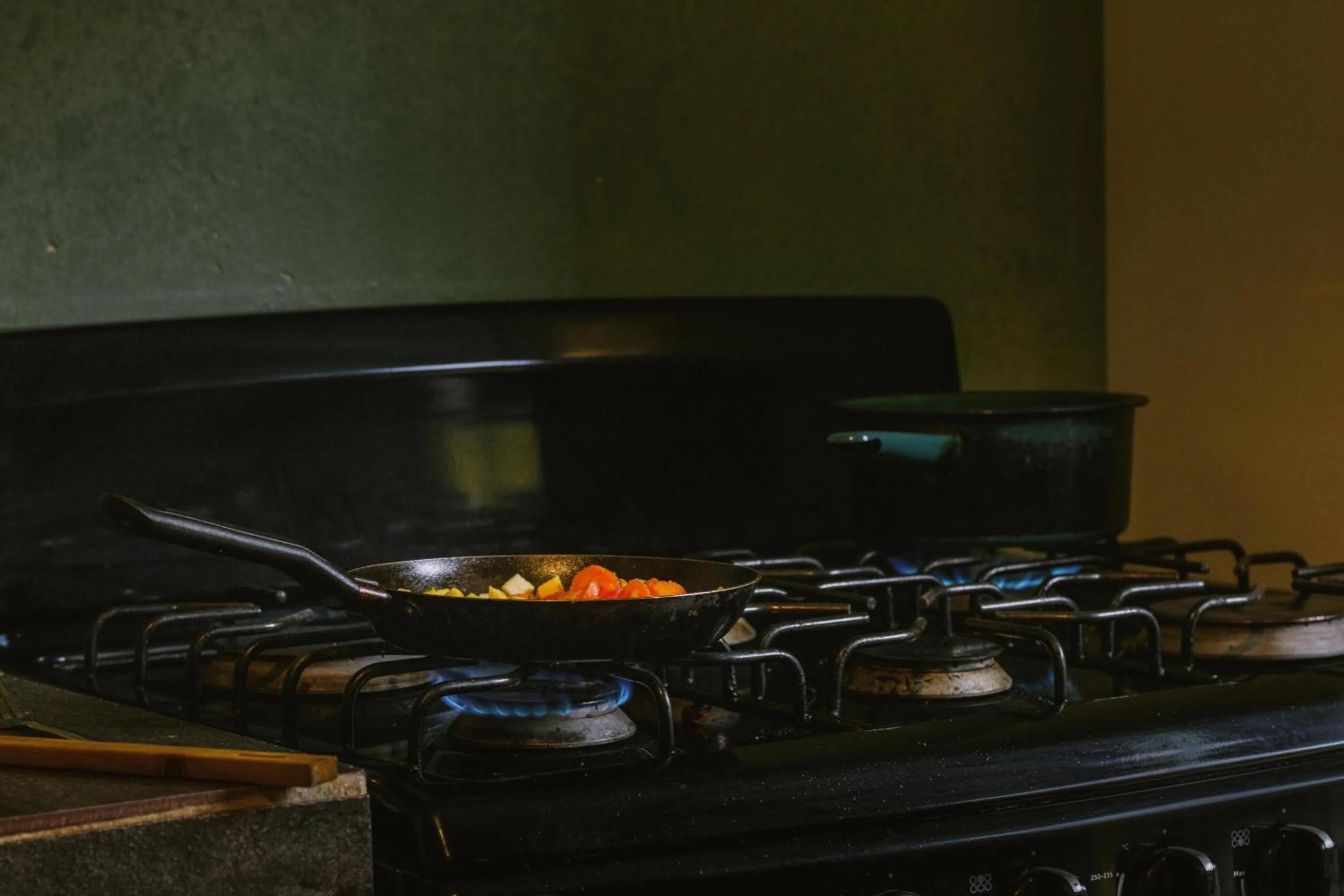 Kitchen or kitchenette in Casa Satoshi