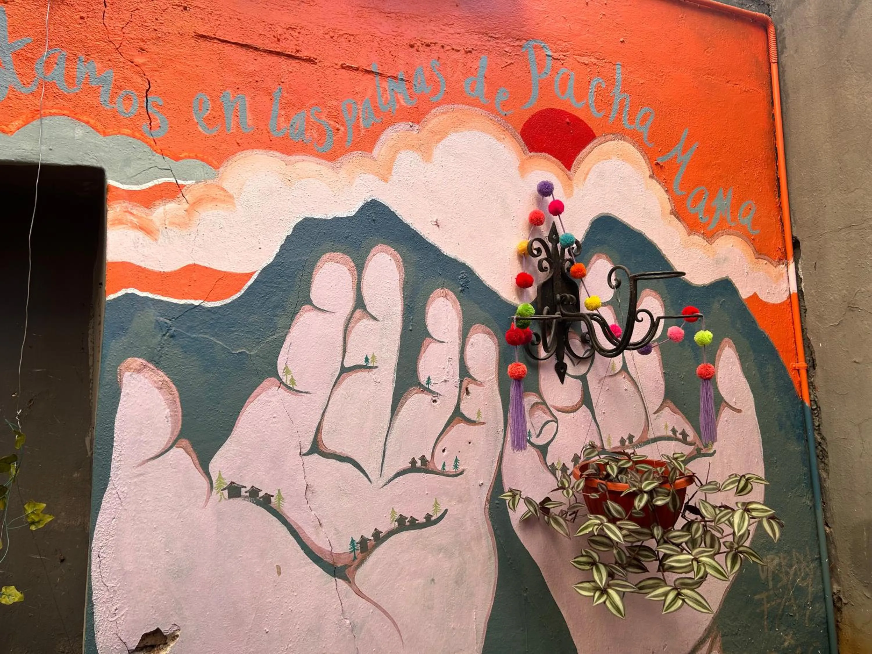 Decorative detail in Casa Satoshi