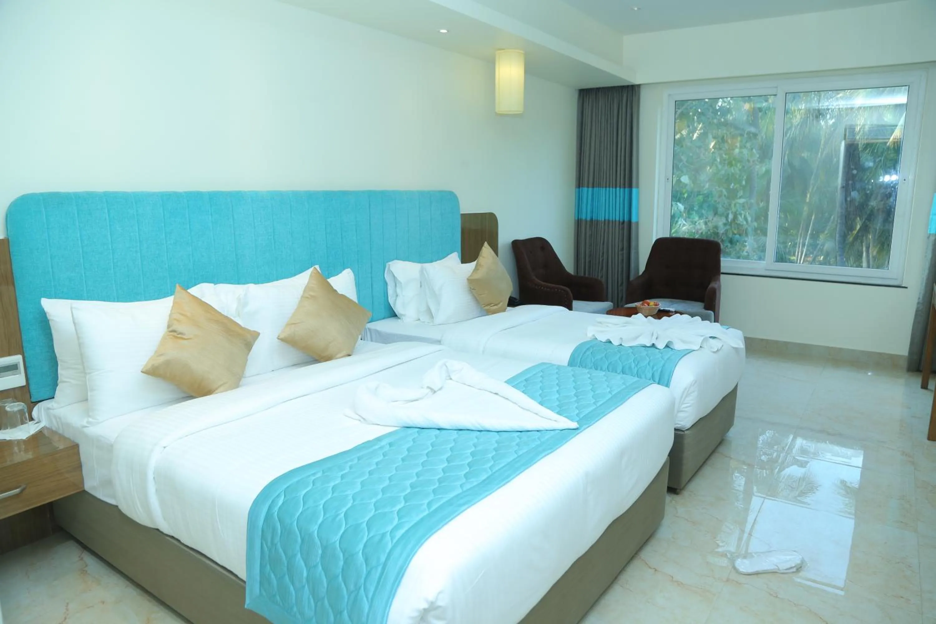 Bed in Misty Ocean - A Bergamont Group of Hotel