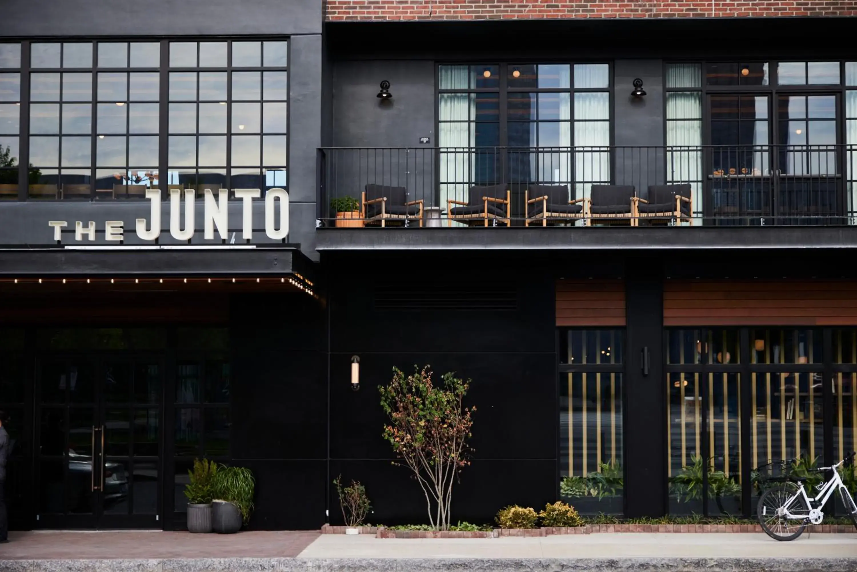 Facade/entrance in The Junto Hotel Facade/entrance in The Junto Hotel