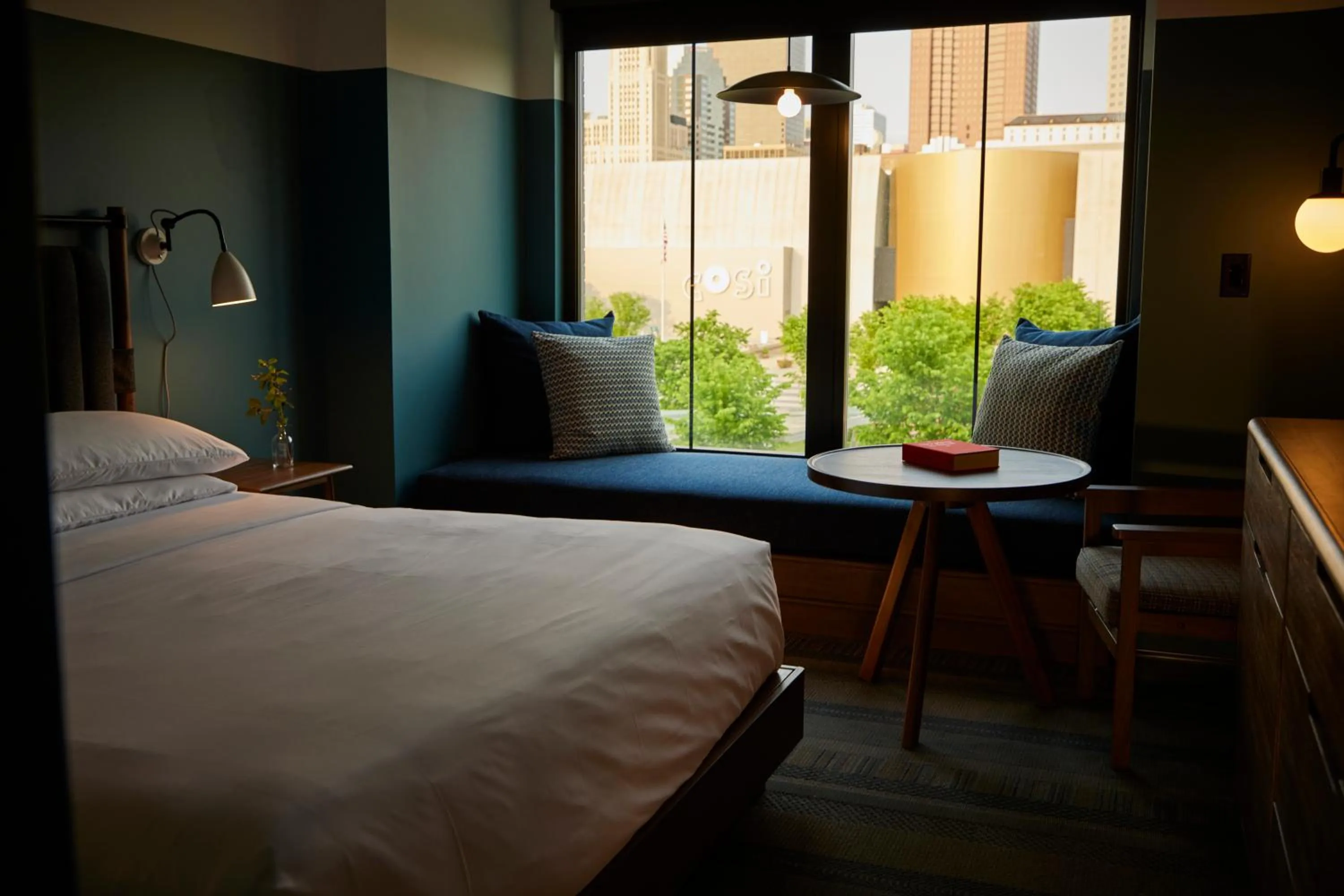 Bedroom in The Junto Hotel