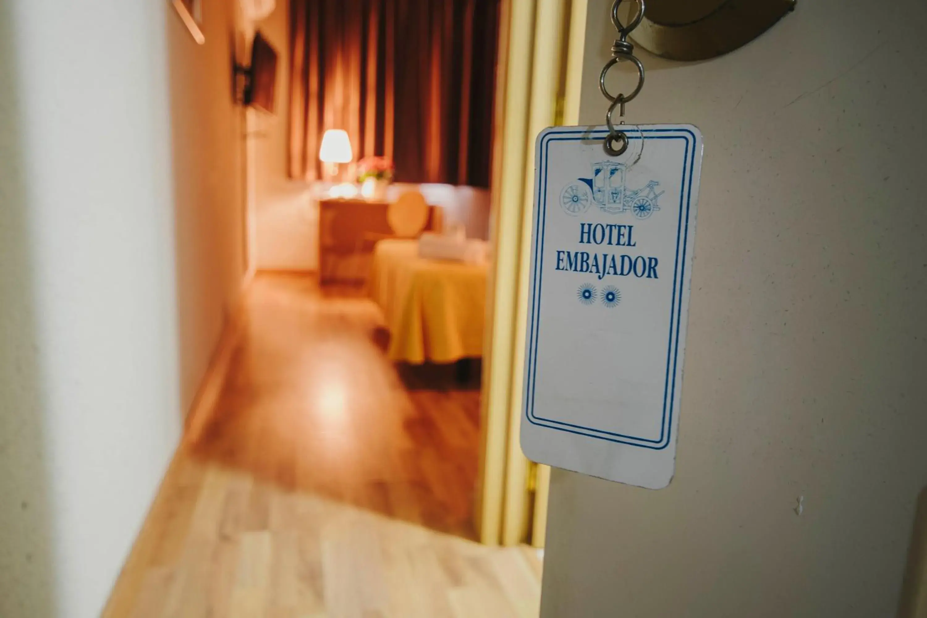 Bed in Hotel Embajador Bed in Hotel Embajador