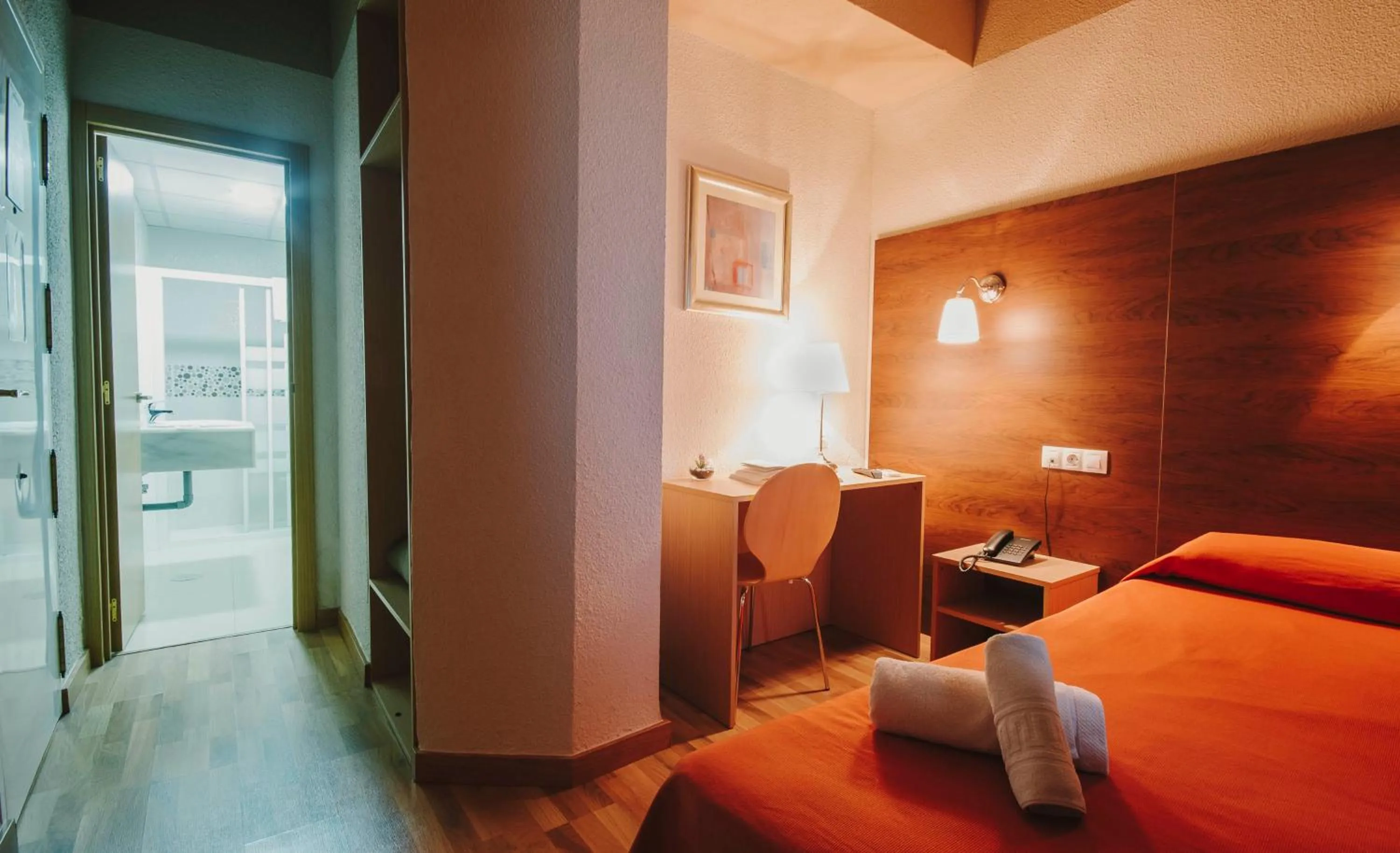 Bed in Hotel Embajador