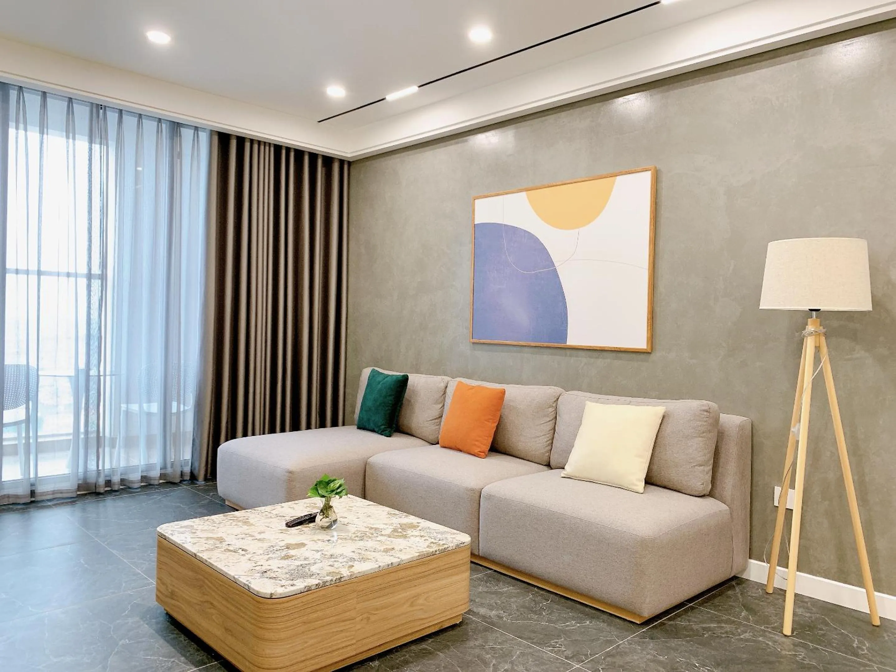 Living room in TSQ STAY Hotel Apartment