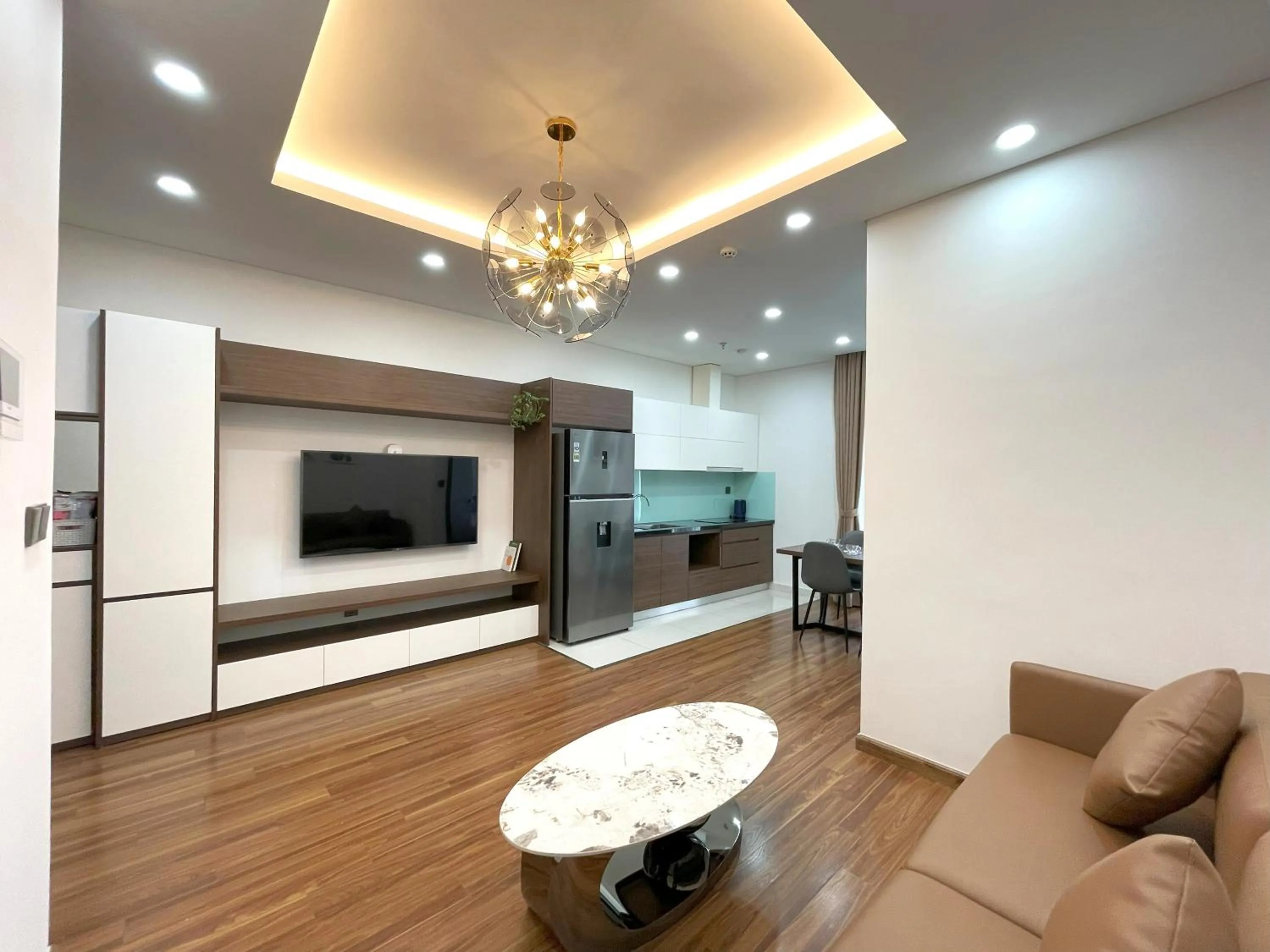 Kitchen or kitchenette in TSQ STAY Hotel Apartment