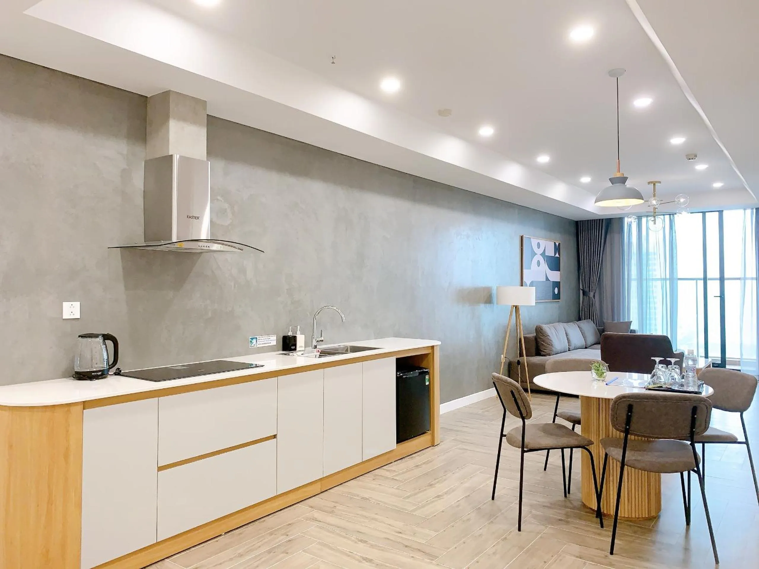 Kitchen or kitchenette in TSQ STAY Hotel Apartment