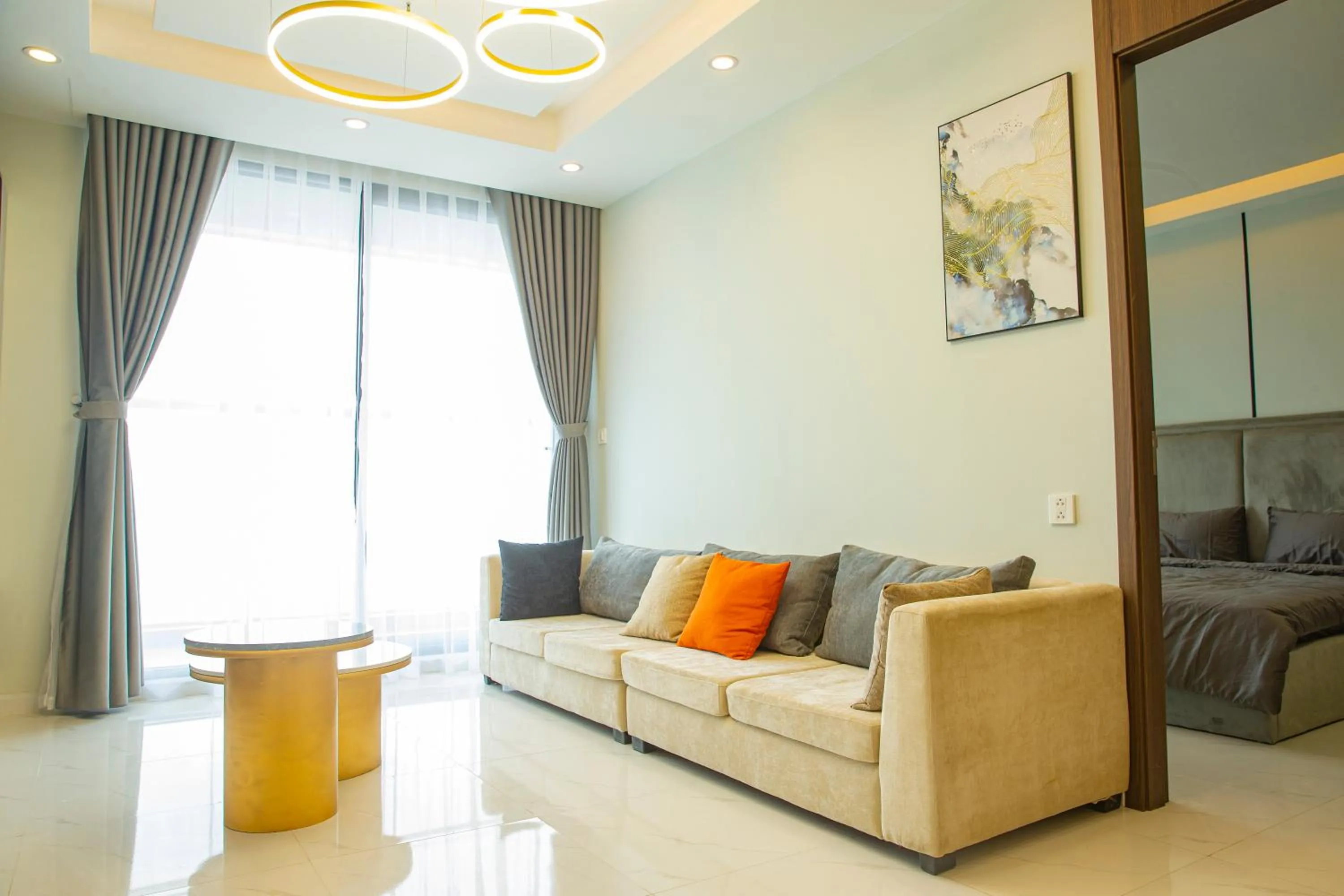 Living room in TSQ STAY Hotel Apartment