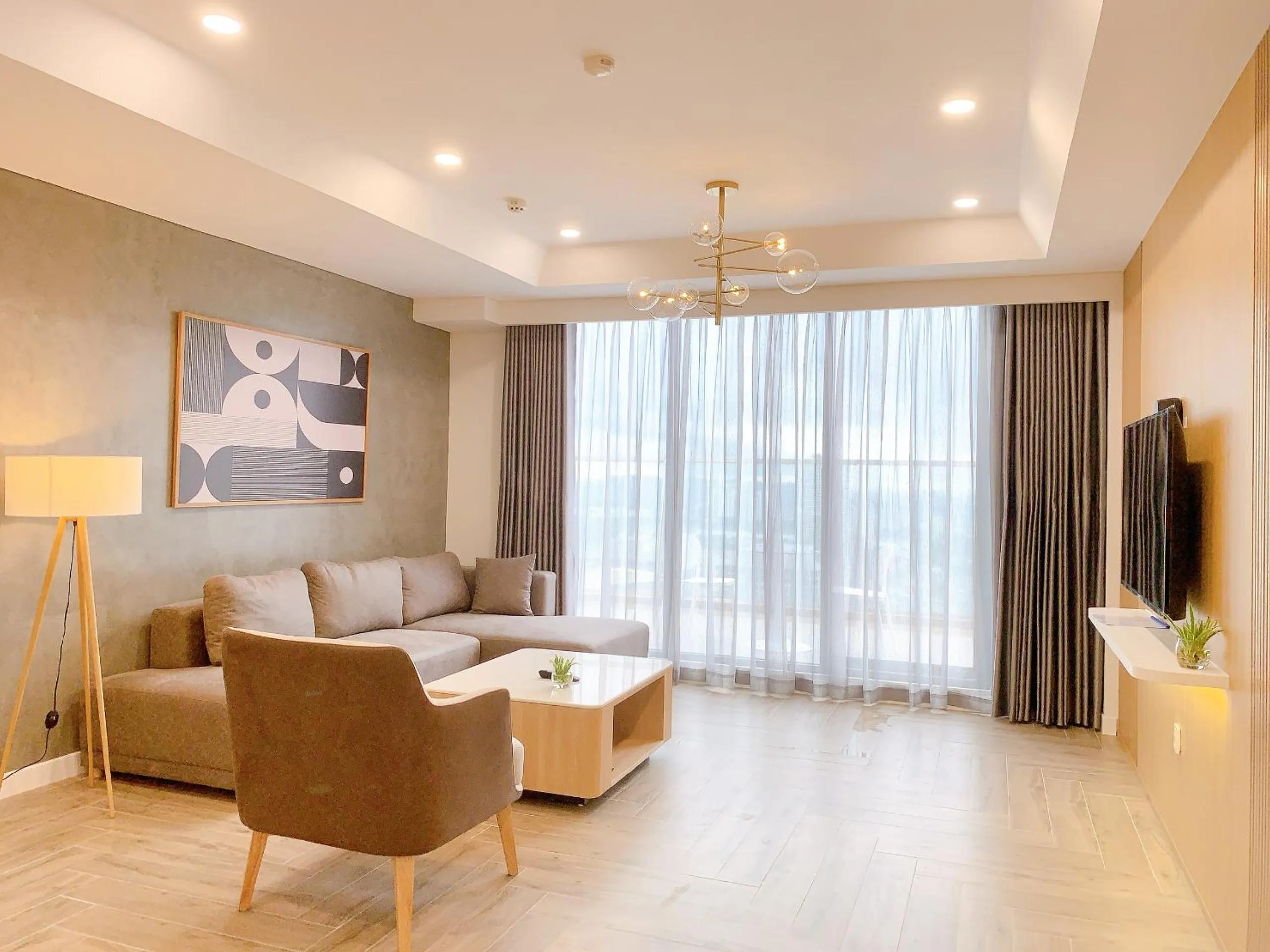 Living room in TSQ STAY Hotel Apartment