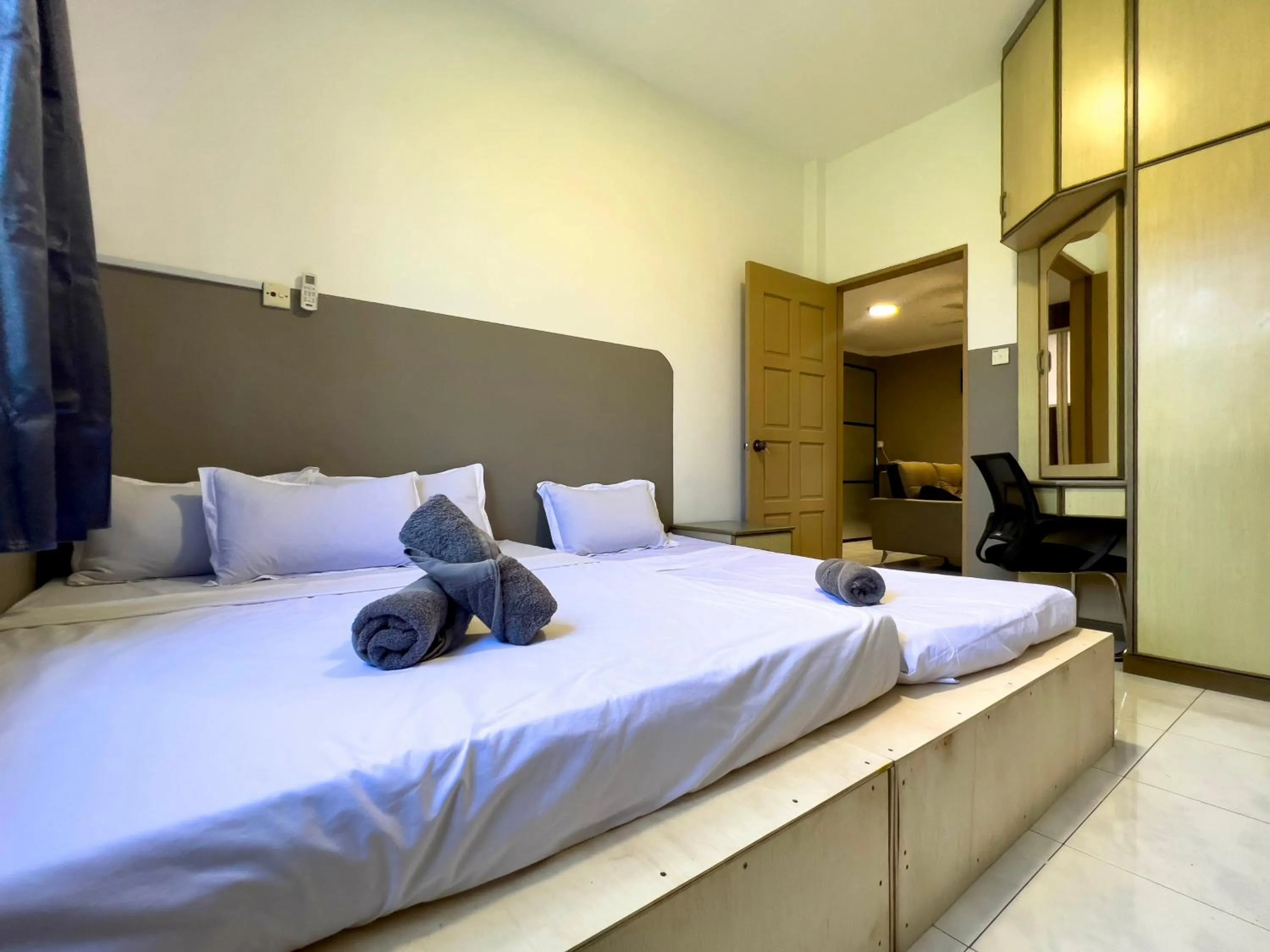 Bed in Hush Inn at Taman Penampang