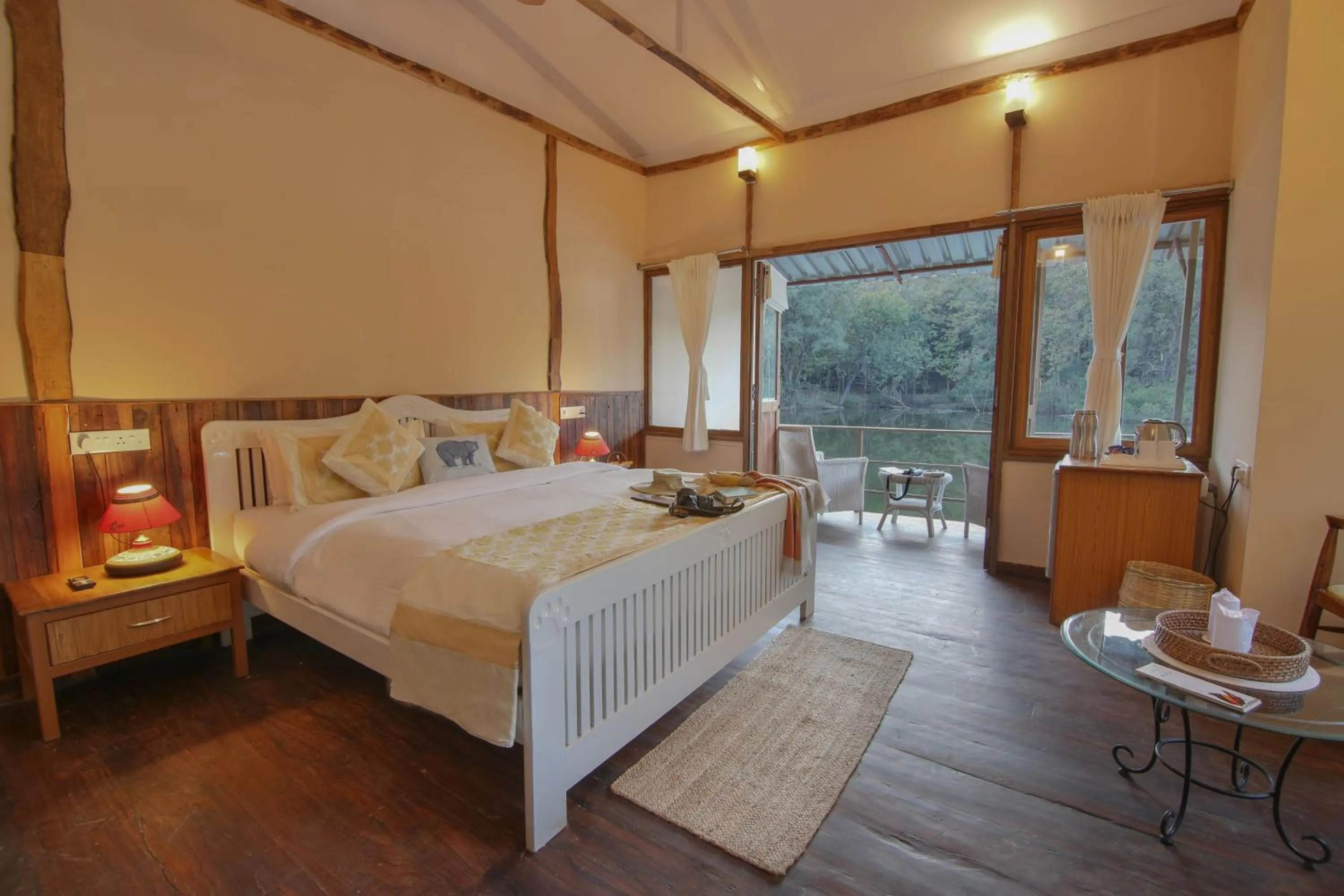 Bed in Rukhad Jungle Camp - Pench