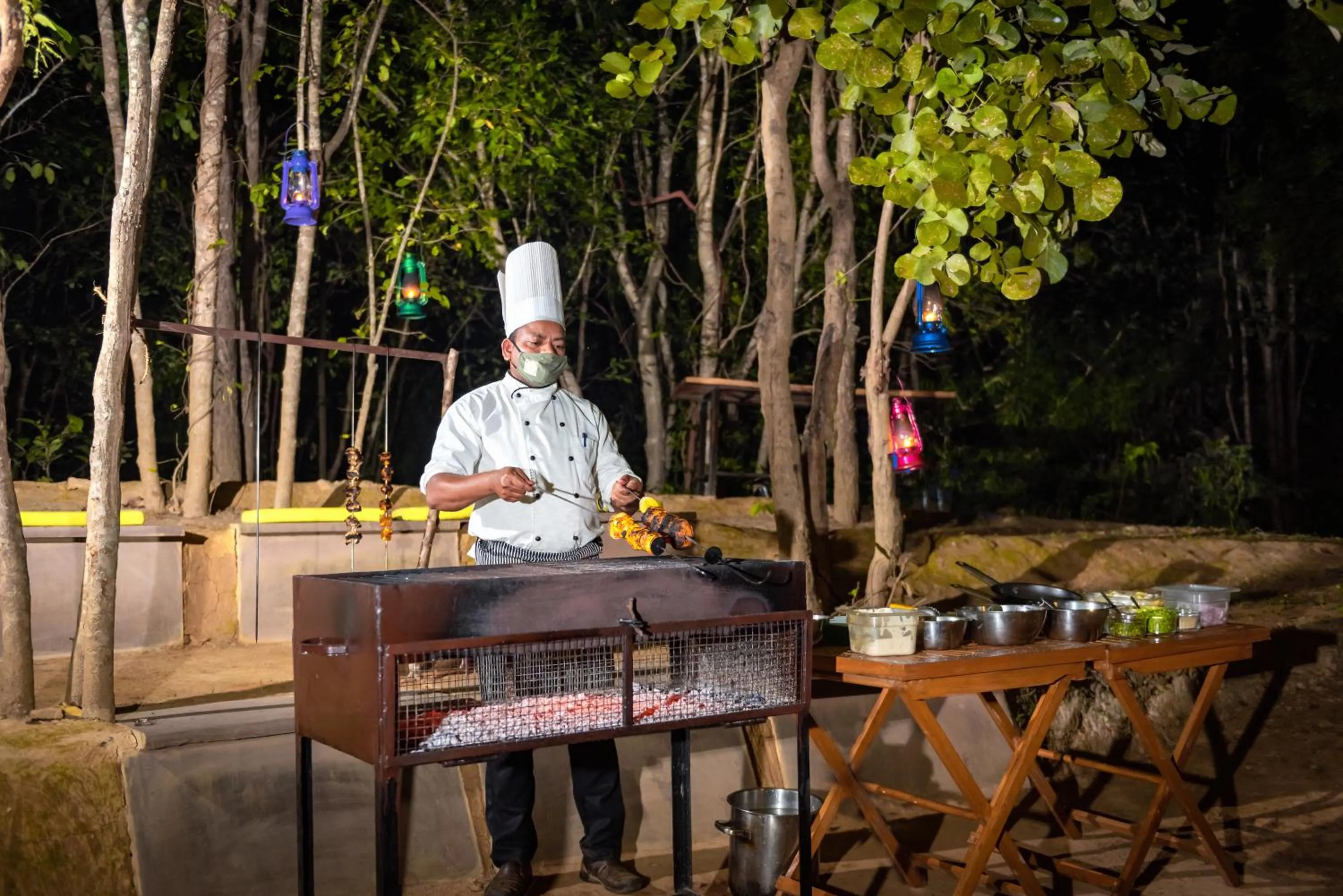 BBQ facilities in Rukhad Jungle Camp - Pench