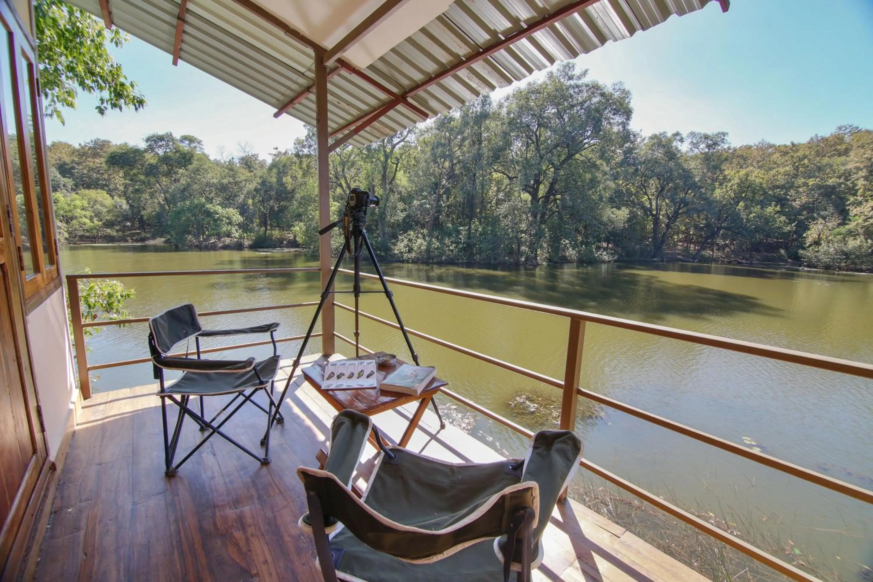 Seating area in Rukhad Jungle Camp - Pench