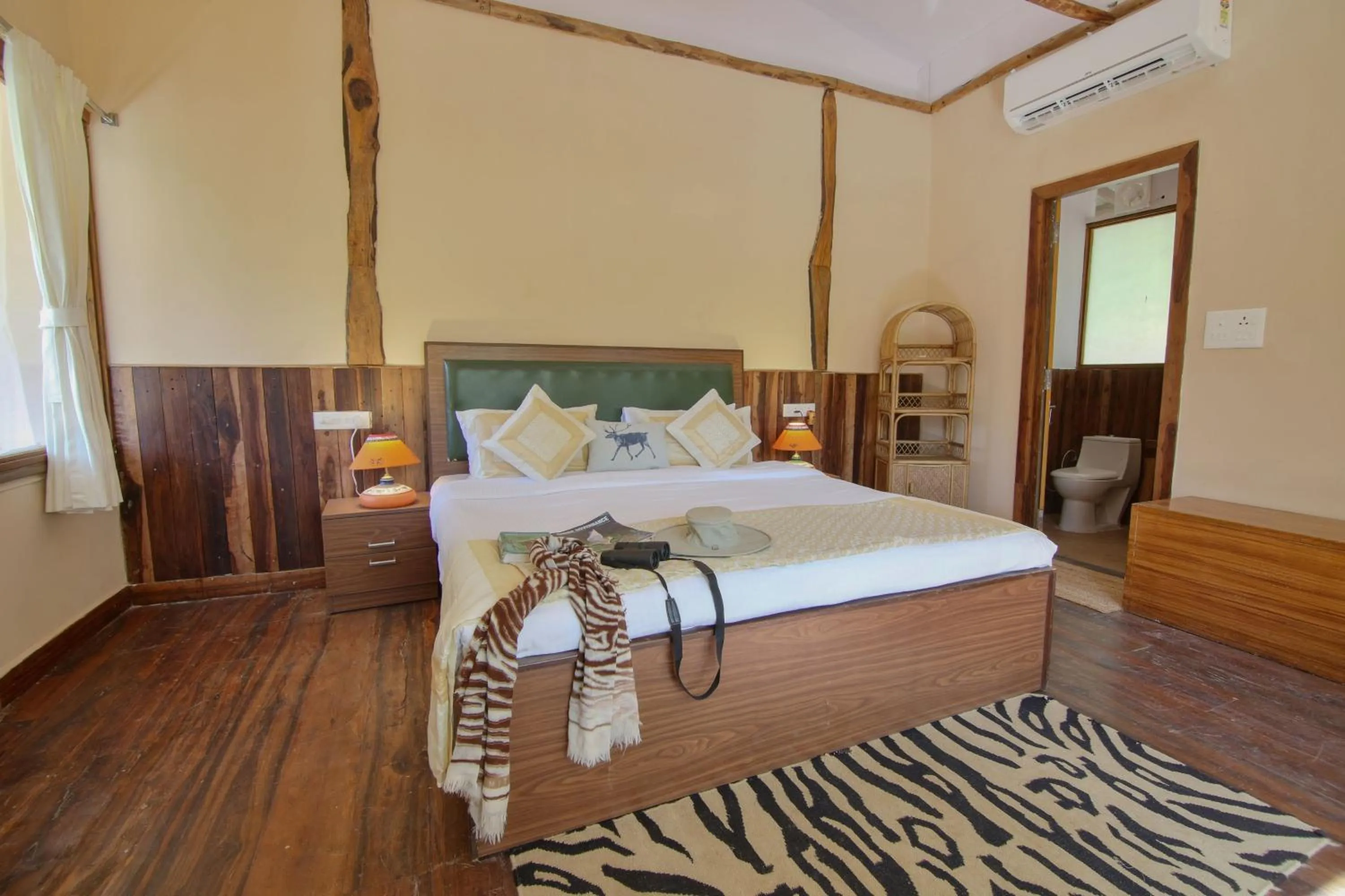 Bed in Rukhad Jungle Camp - Pench