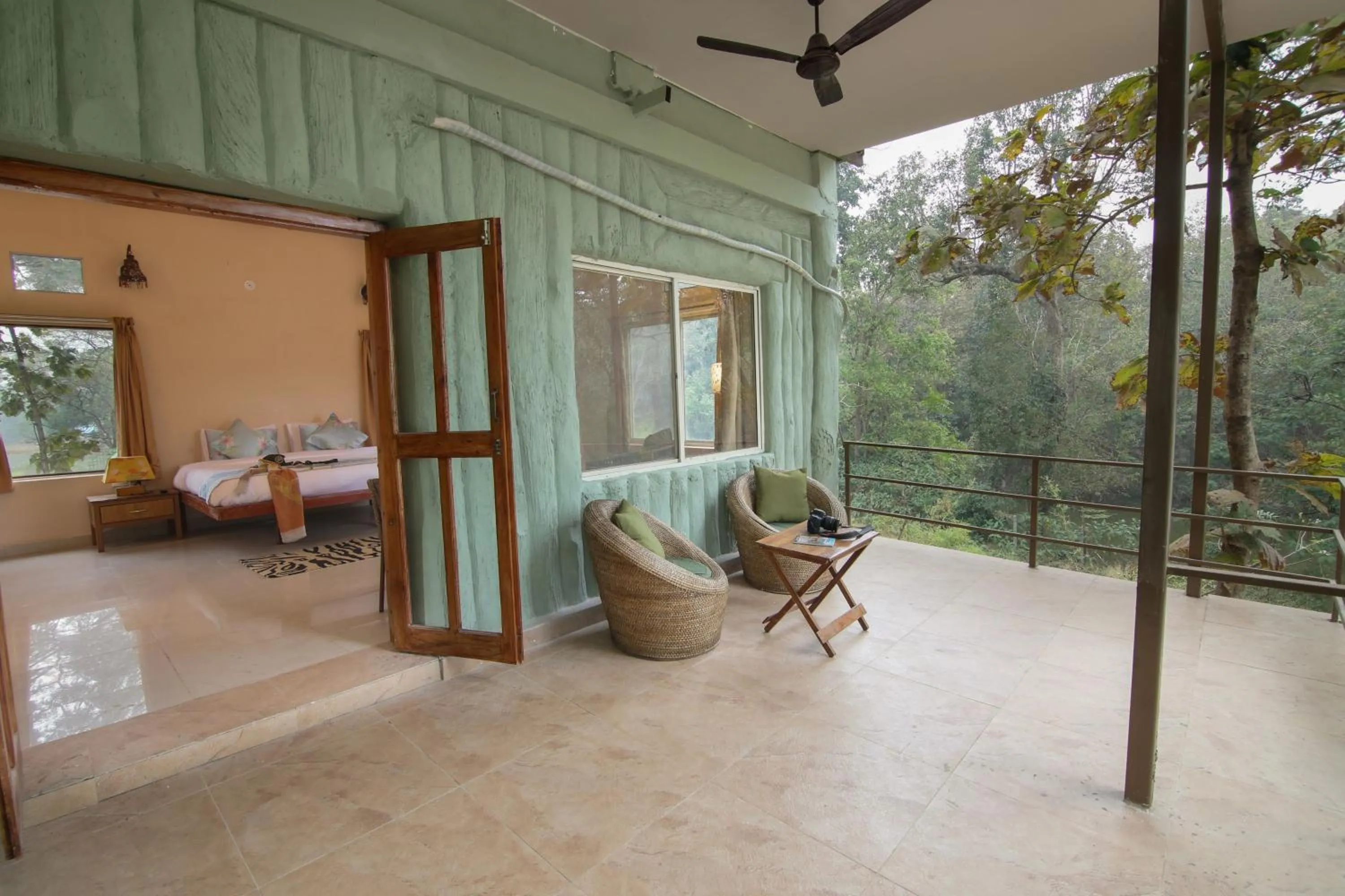 Patio in Rukhad Jungle Camp - Pench