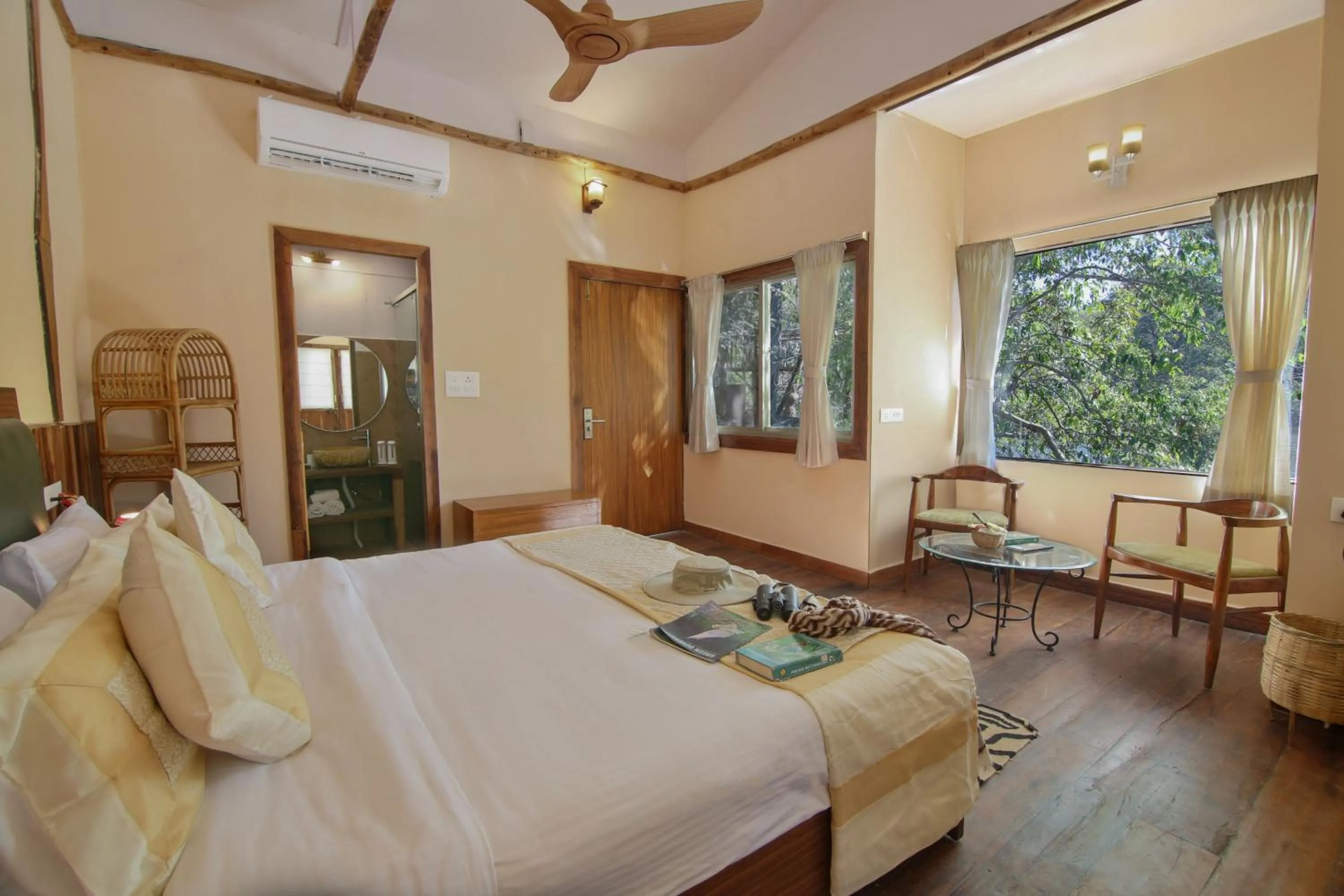 Bed in Rukhad Jungle Camp - Pench