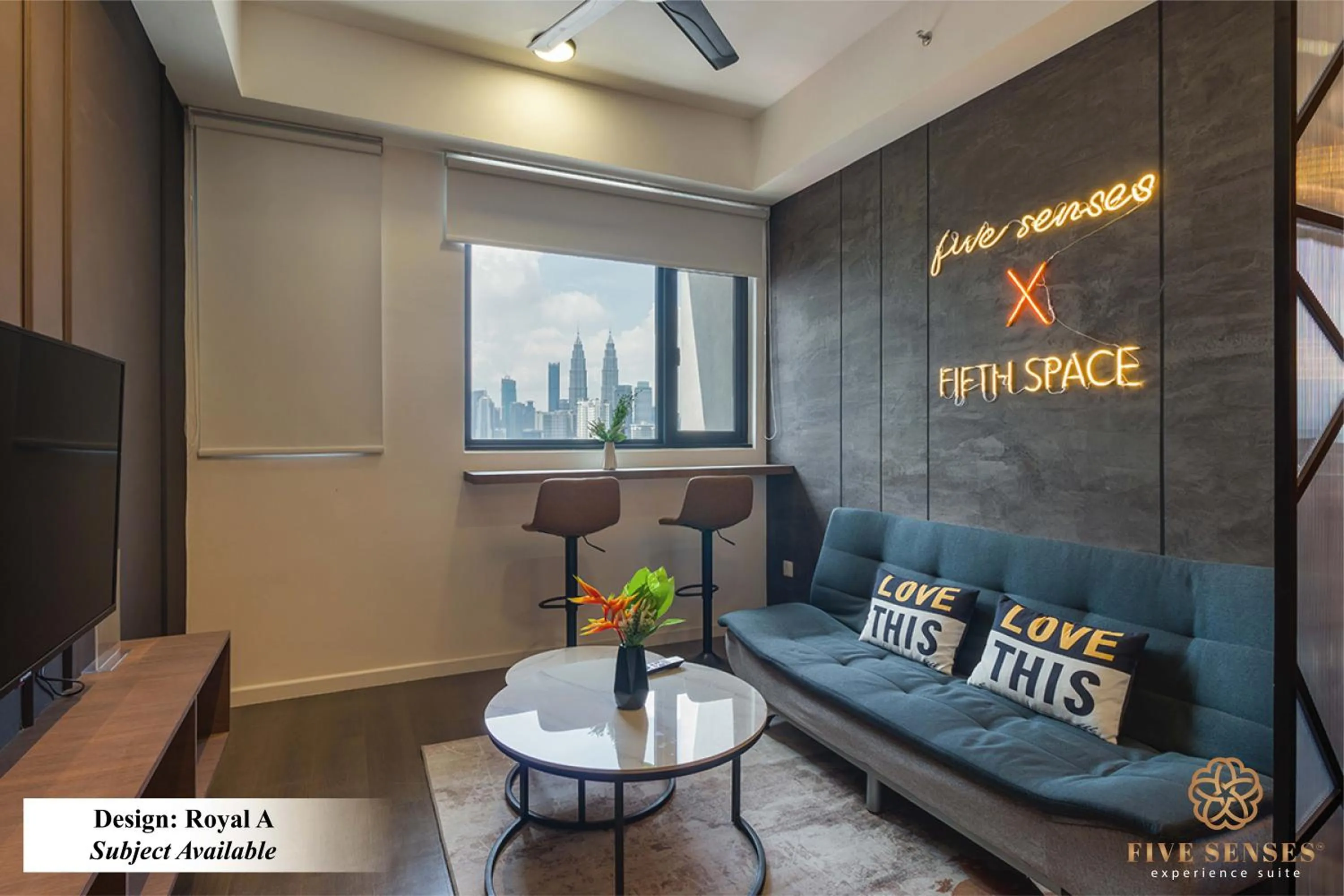 TV and multimedia in Chambers Residence Kuala Lumpur by Roam