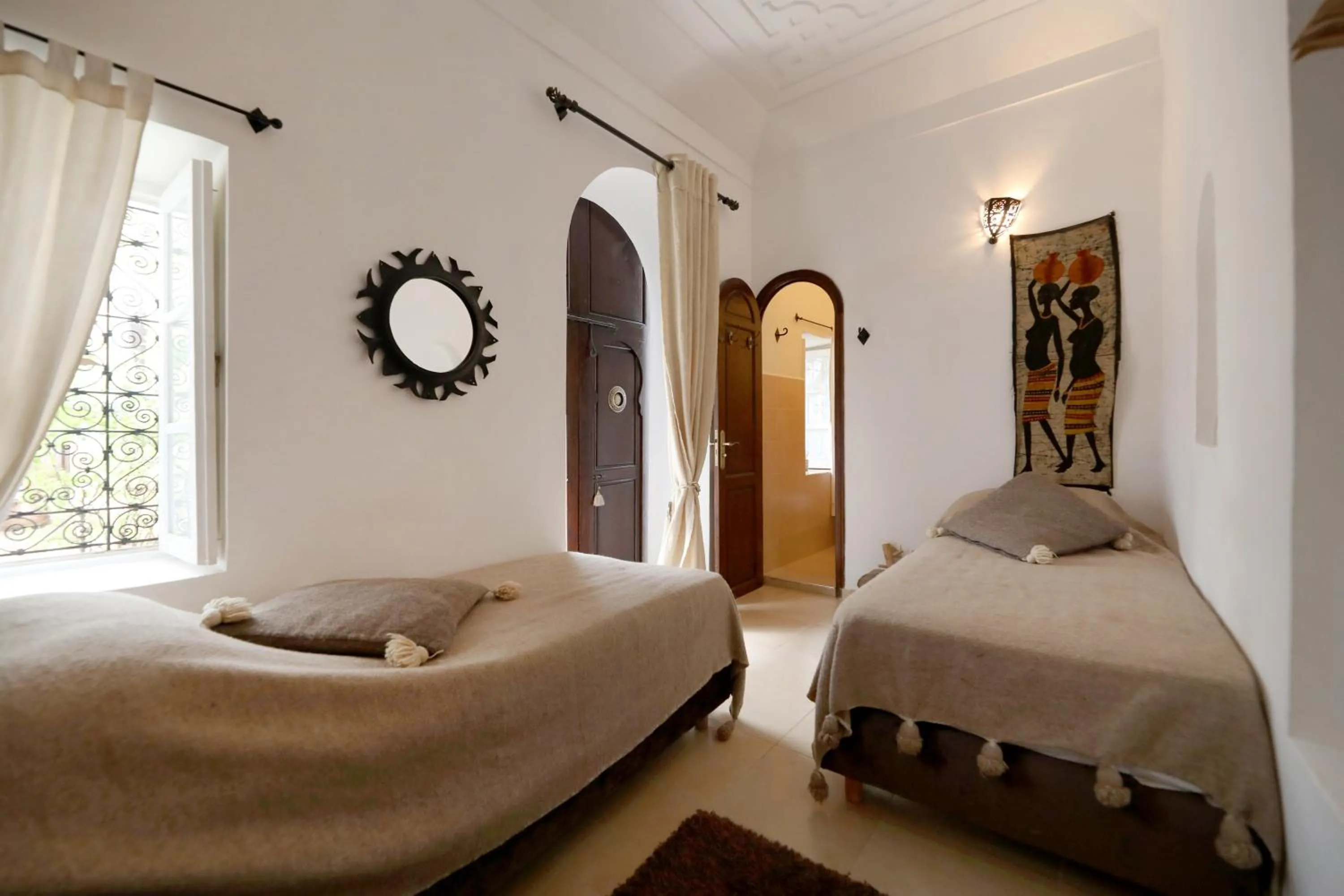 Bed in Riad Noor Charana