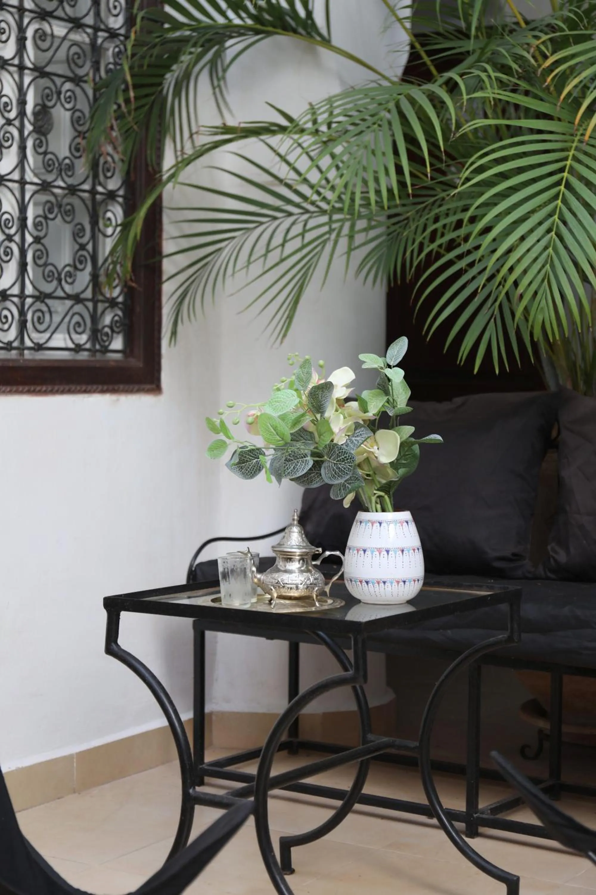 Seating area in Riad Noor Charana