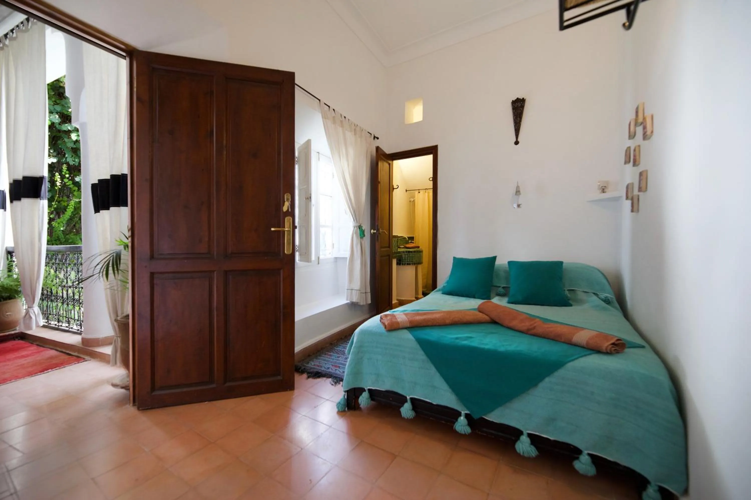 Bed in Riad Noor Charana