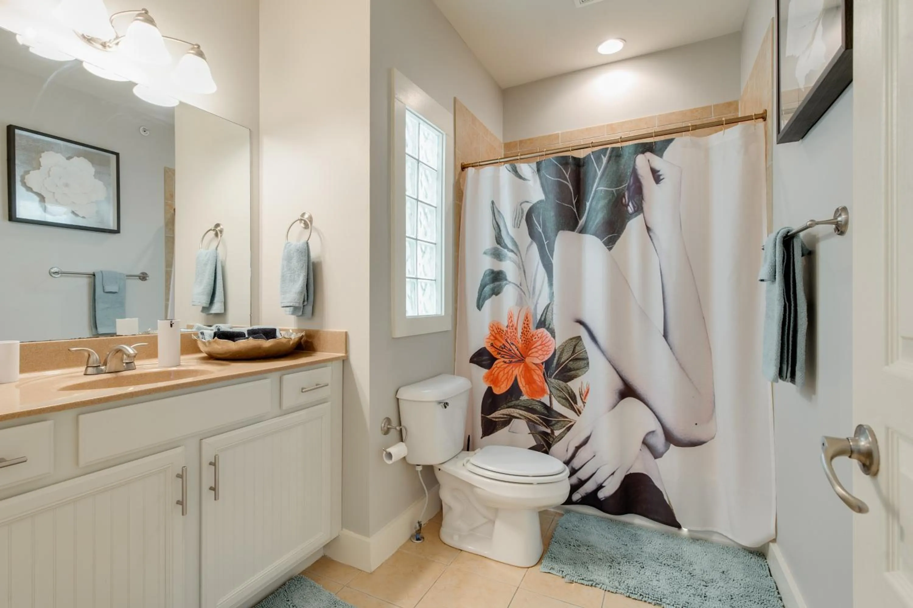 Shower in Stunning West end Condo - close to everything Nashville has to offer!