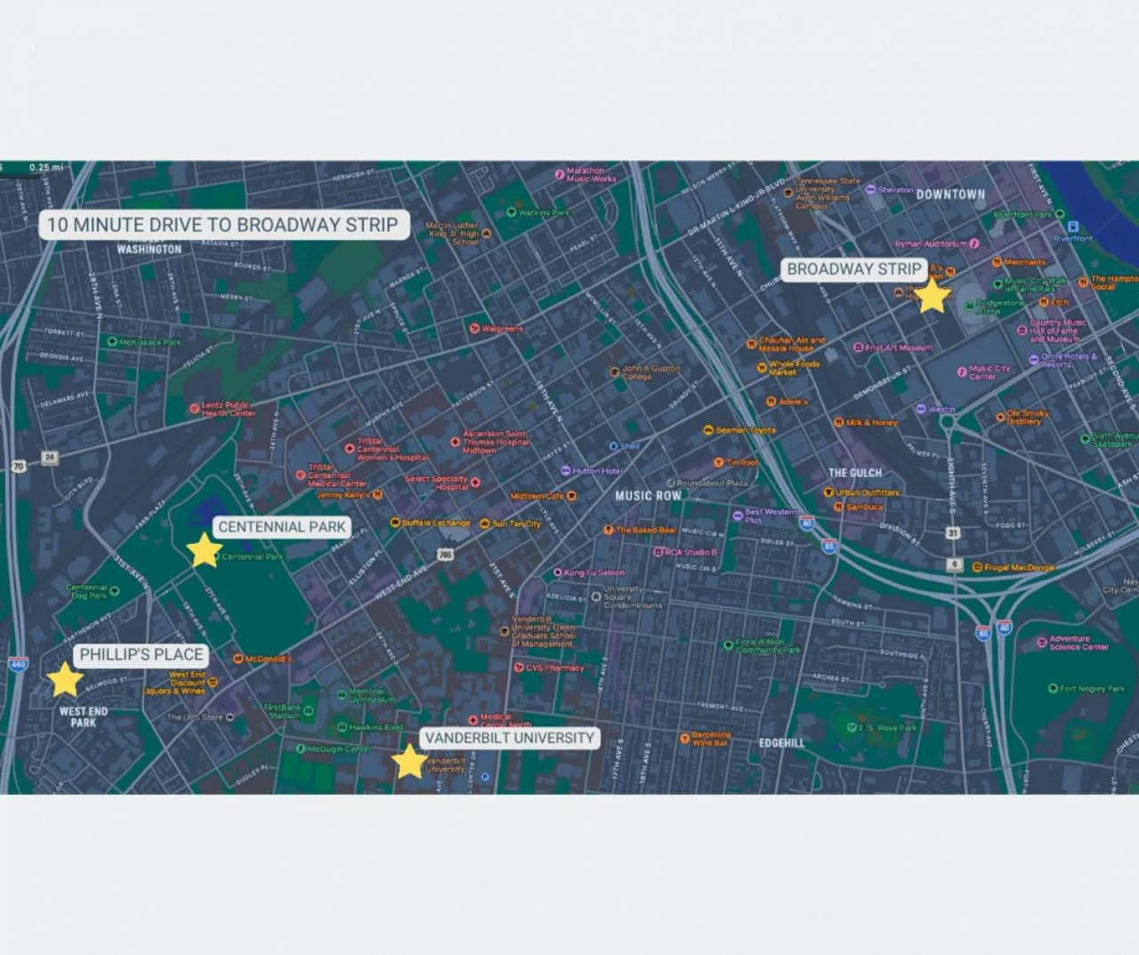 Area and facilities in Stunning West end Condo - close to everything Nashville has to offer!