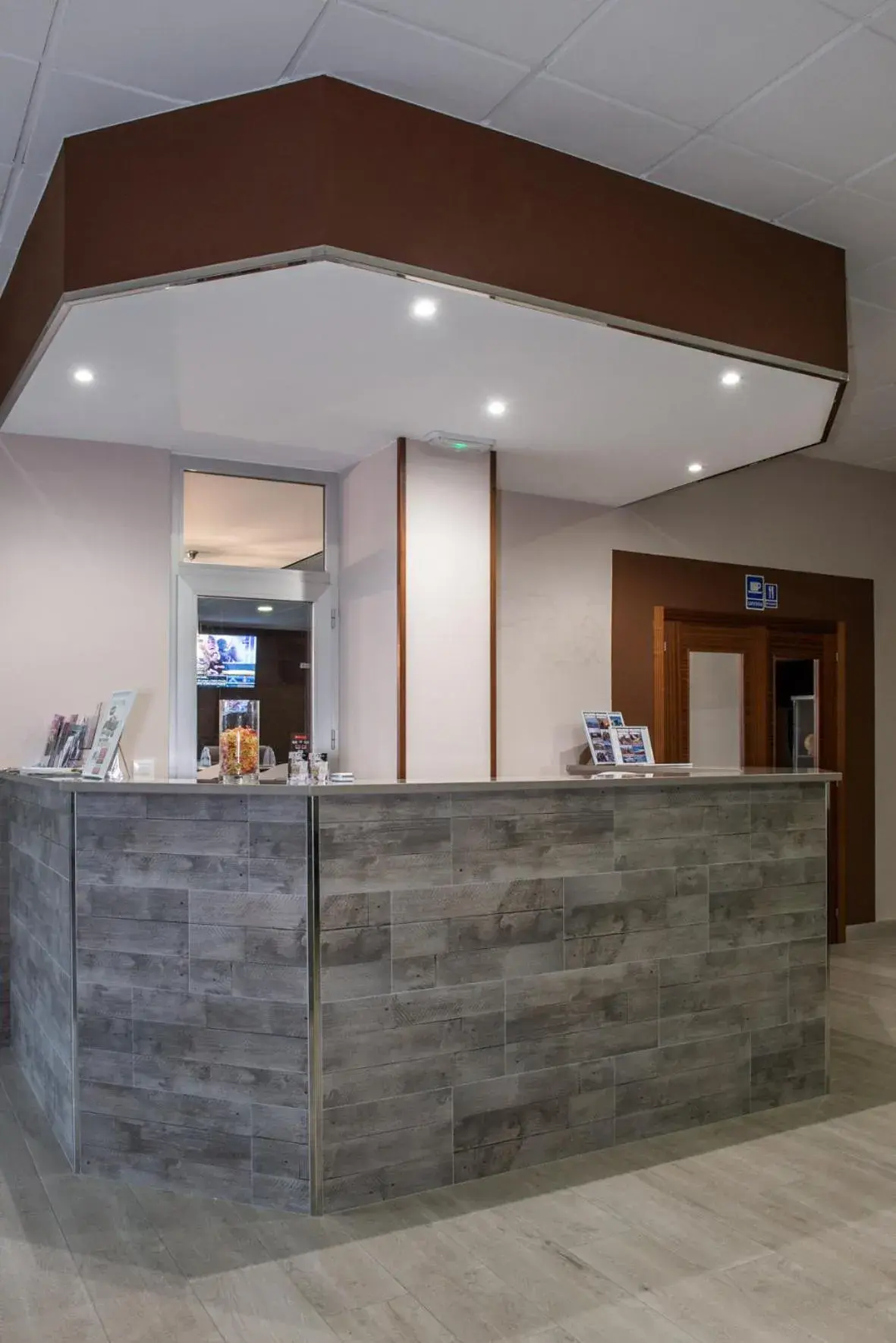 Lobby or reception in Hotel Ancora Lobby or reception in Hotel Ancora