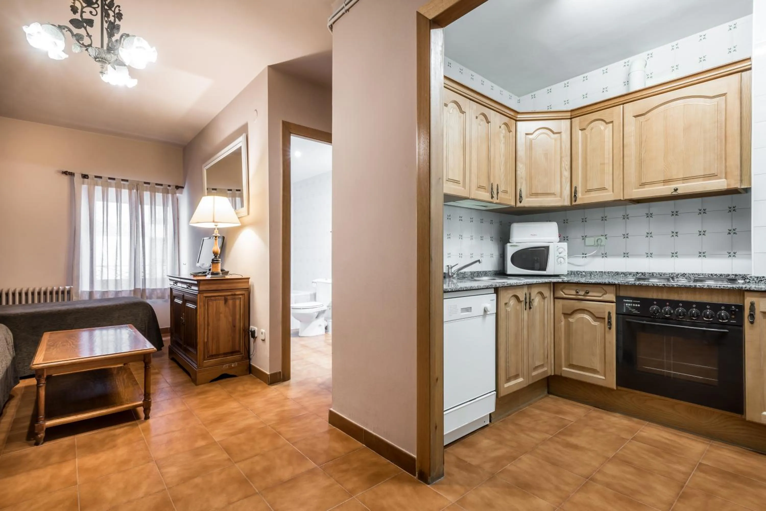 Kitchen or kitchenette in Riu Nere Mountain Apartments