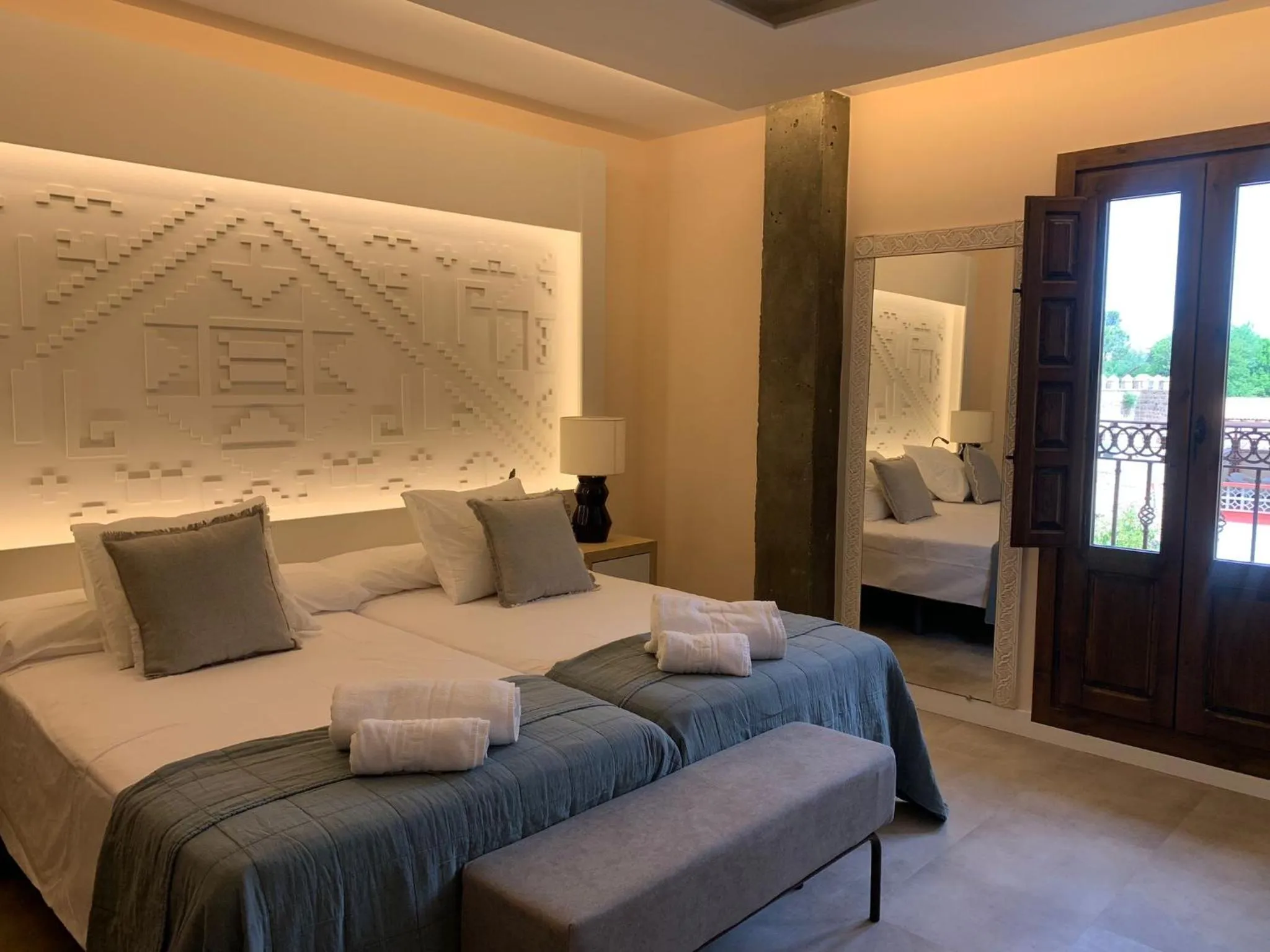 Bed in Hotel Hacienda del Cardenal