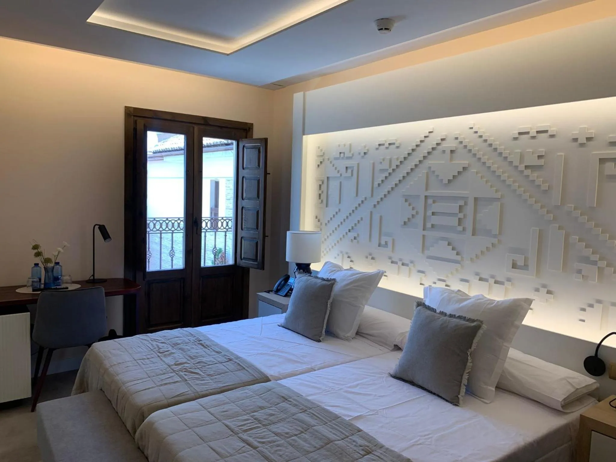 Bed in Hotel Hacienda del Cardenal