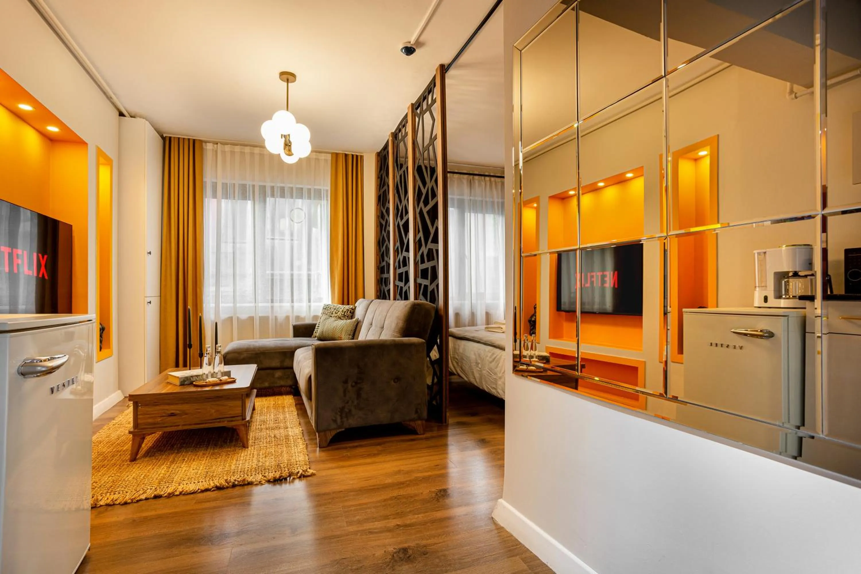 Living room in Port Galata Suites